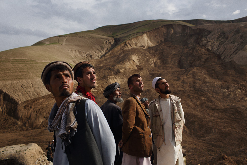Approximately 24 hours after 2 landslides buried over 2000 residents of Argo district in the mountainous northeastern state of Badakhshan under hundreds of feet of mud. The first landslide buried some 300 homes and those who had been inside or on the str