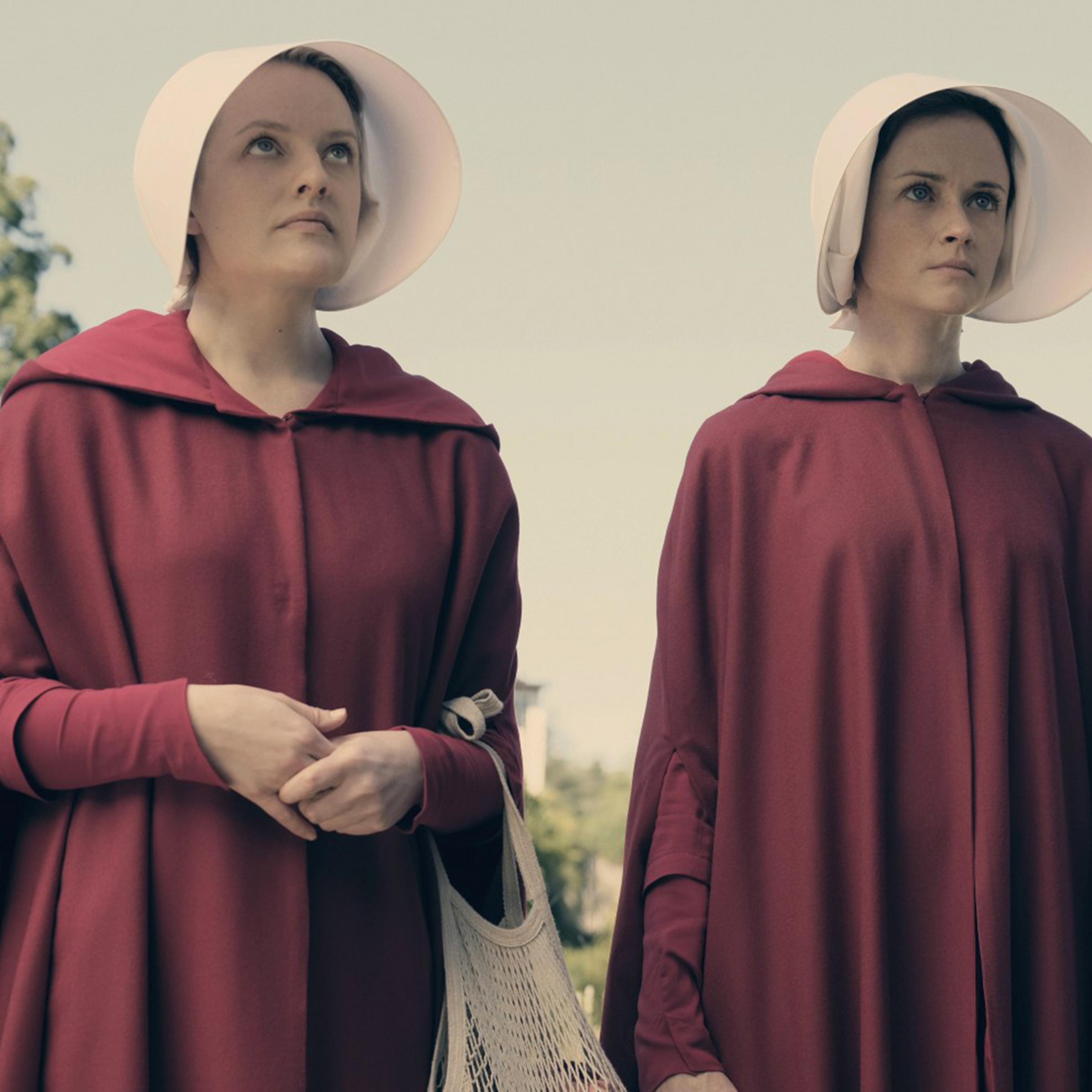 Elisabeth Moss and Alexis Bledel in The Handmaid’s Tale.