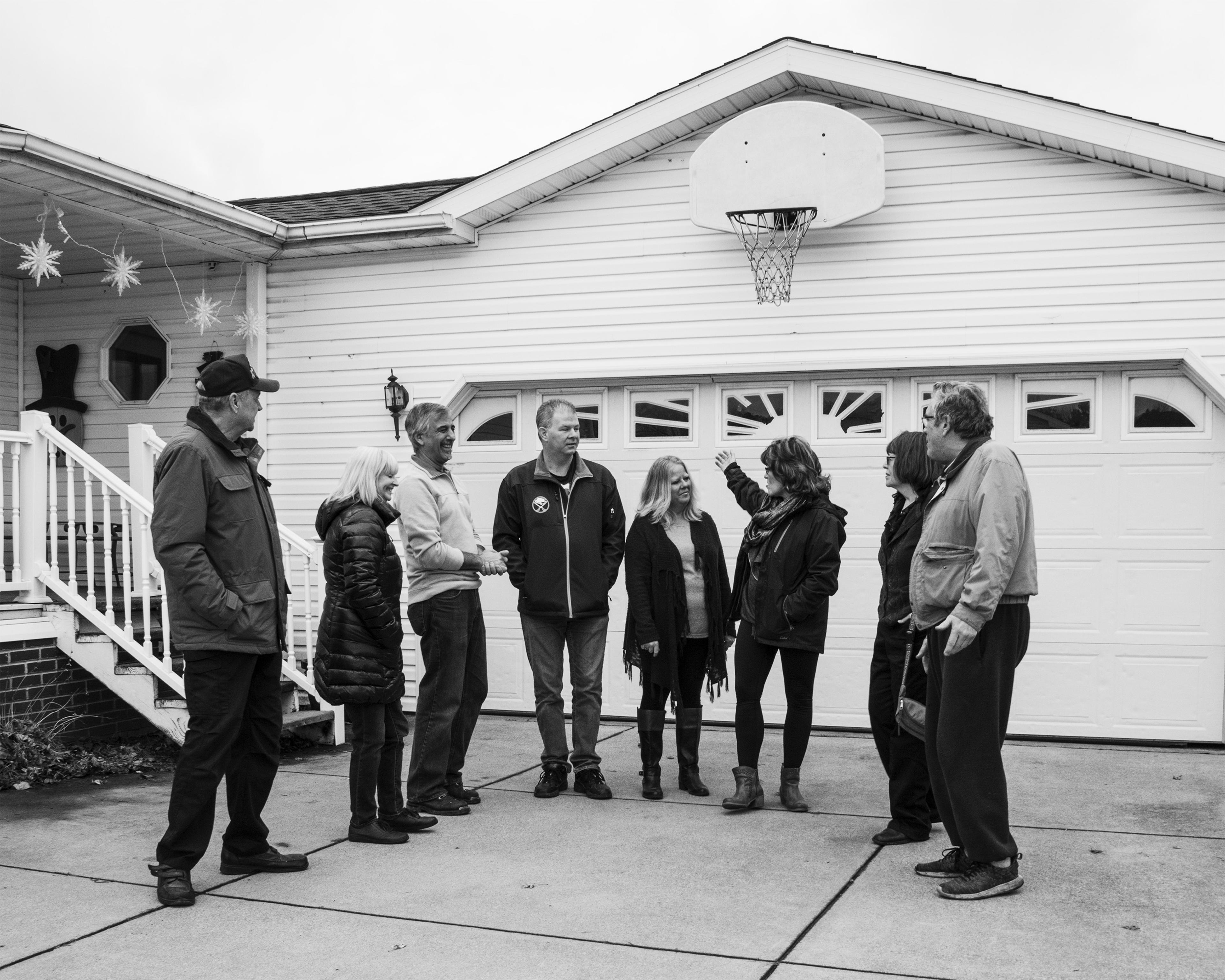 Residents of the Akron Mobile Home Park