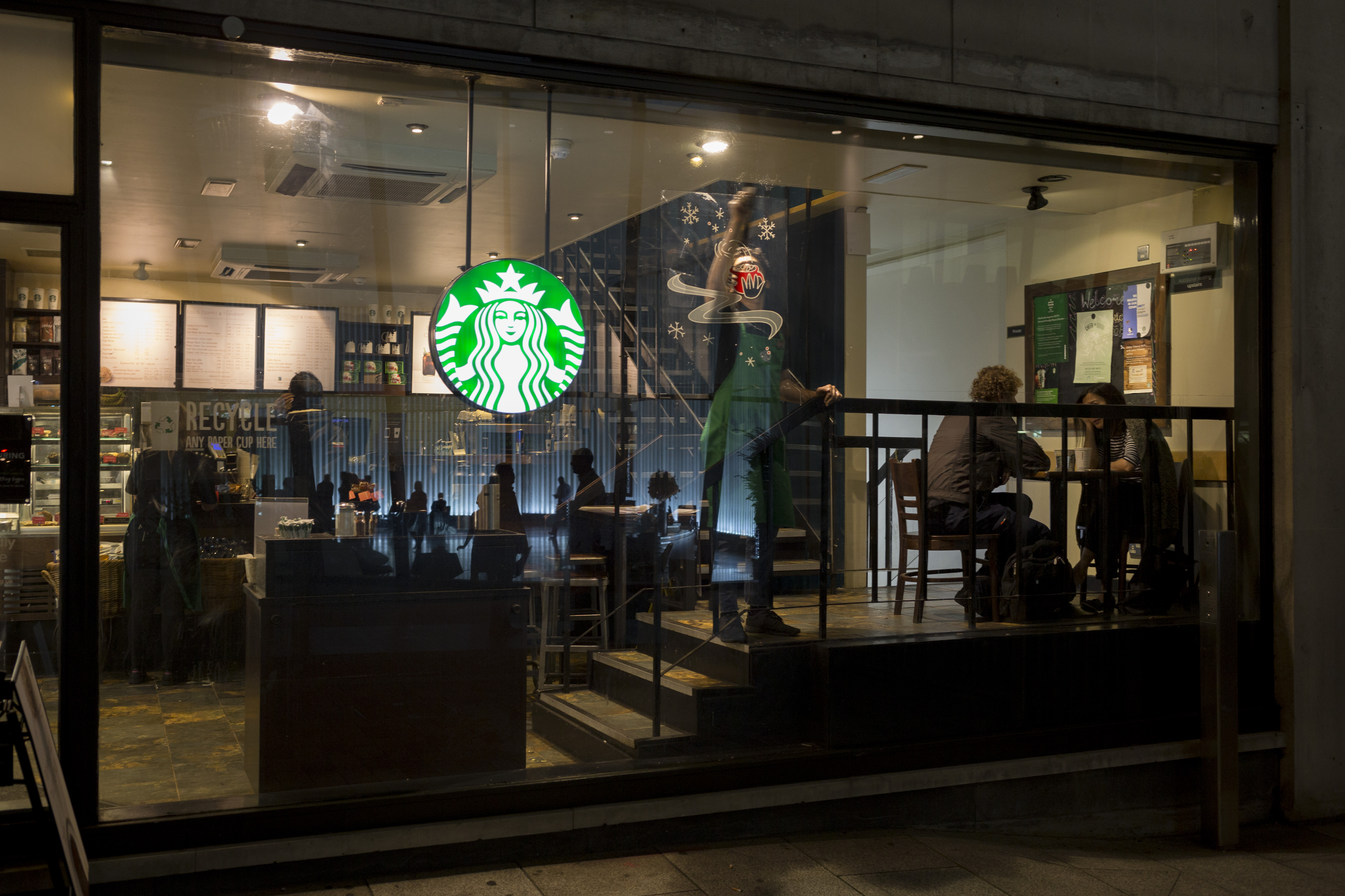 Starbucks Window Worker