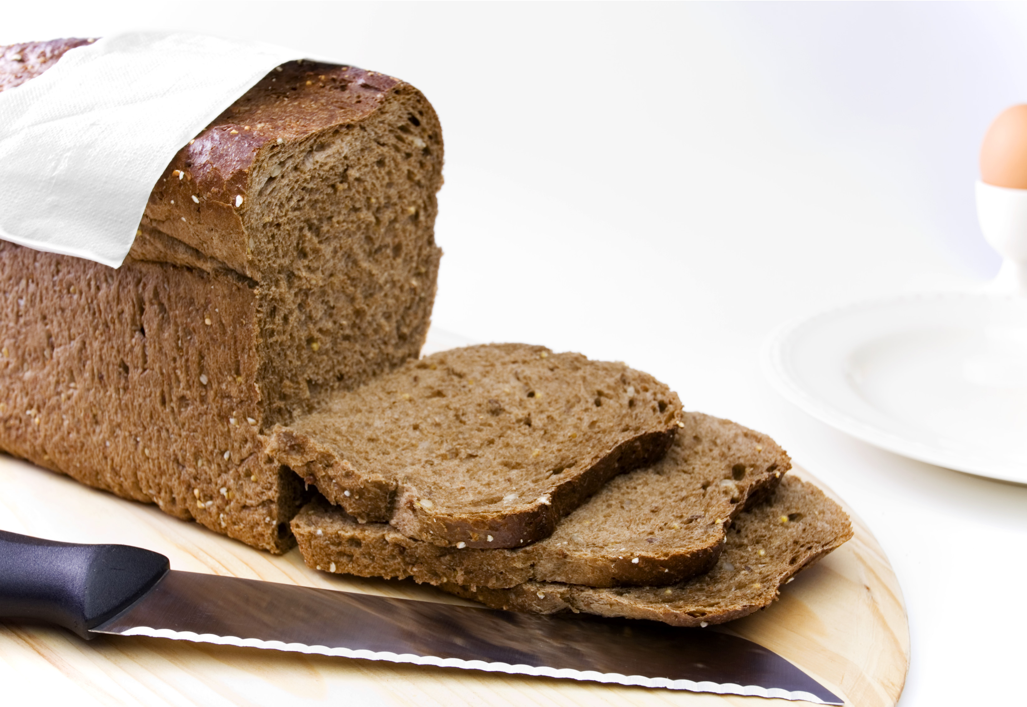 Bread, Slices And Bread Knife