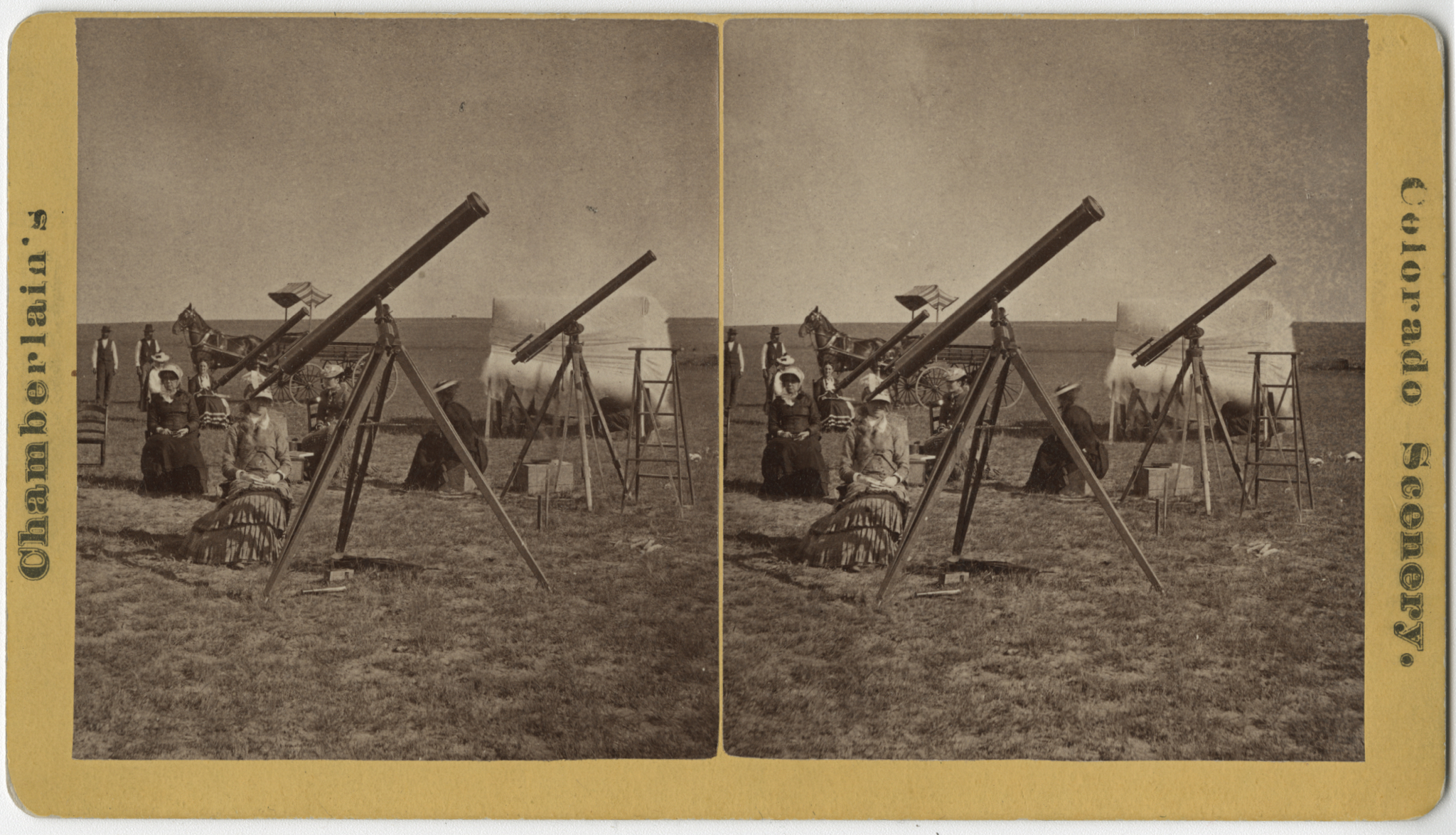 Vassar College astronomer Maria Mitchell and her 1878 eclipse viewing party in Denver.