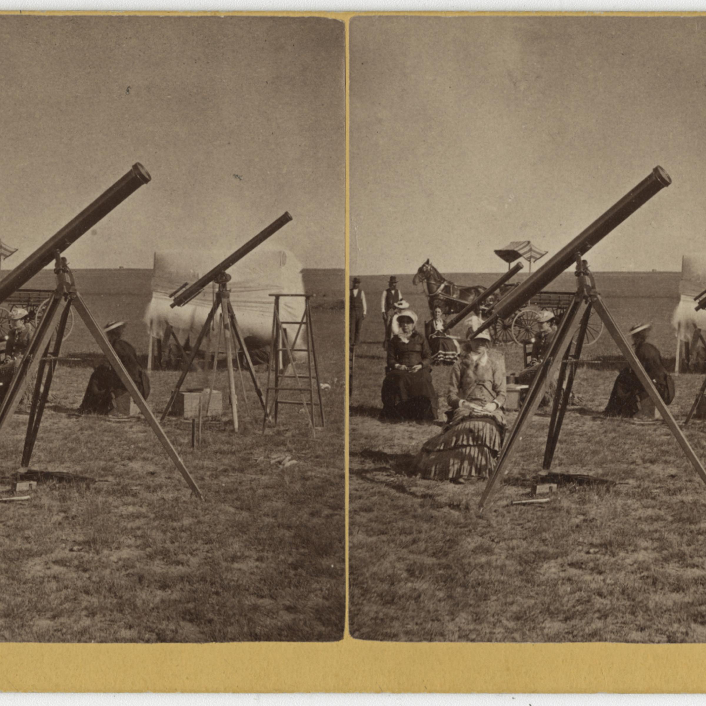 Vassar College astronomer Maria Mitchell and her 1878 eclipse viewing party in Denver.