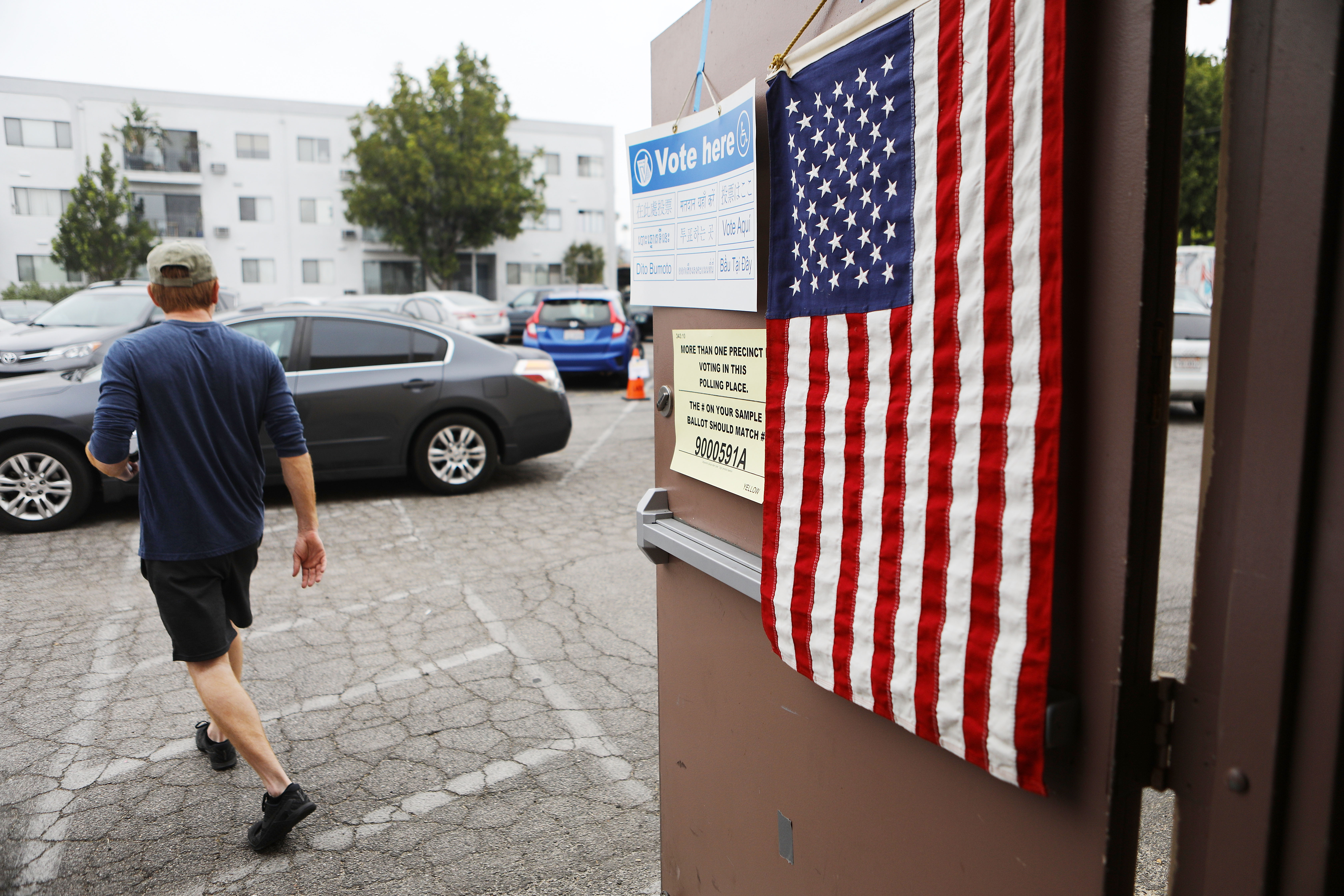 Voters In California Head To Polls To Cast Ballots In State's Primary Election