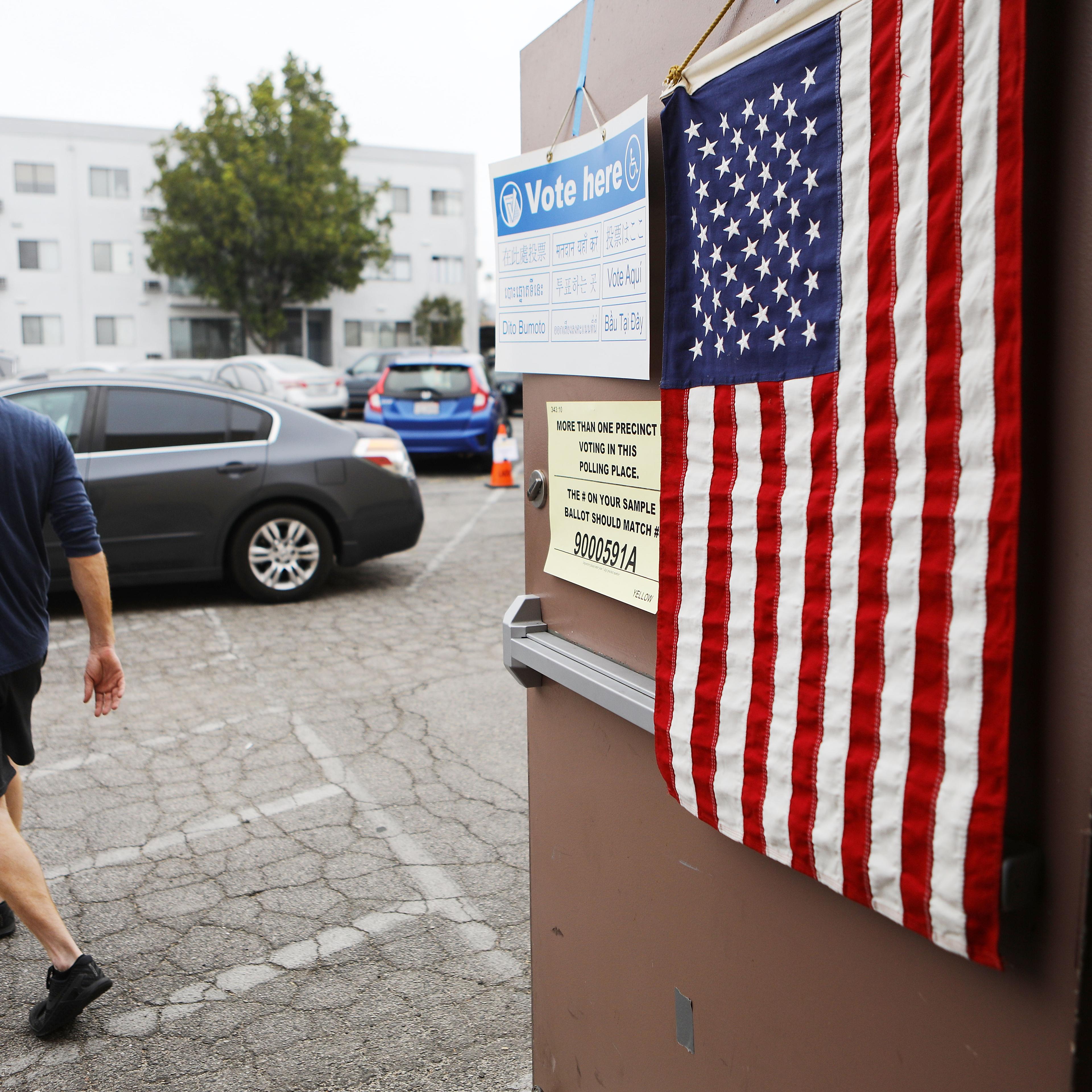 Voters In California Head To Polls To Cast Ballots In State's Primary Election