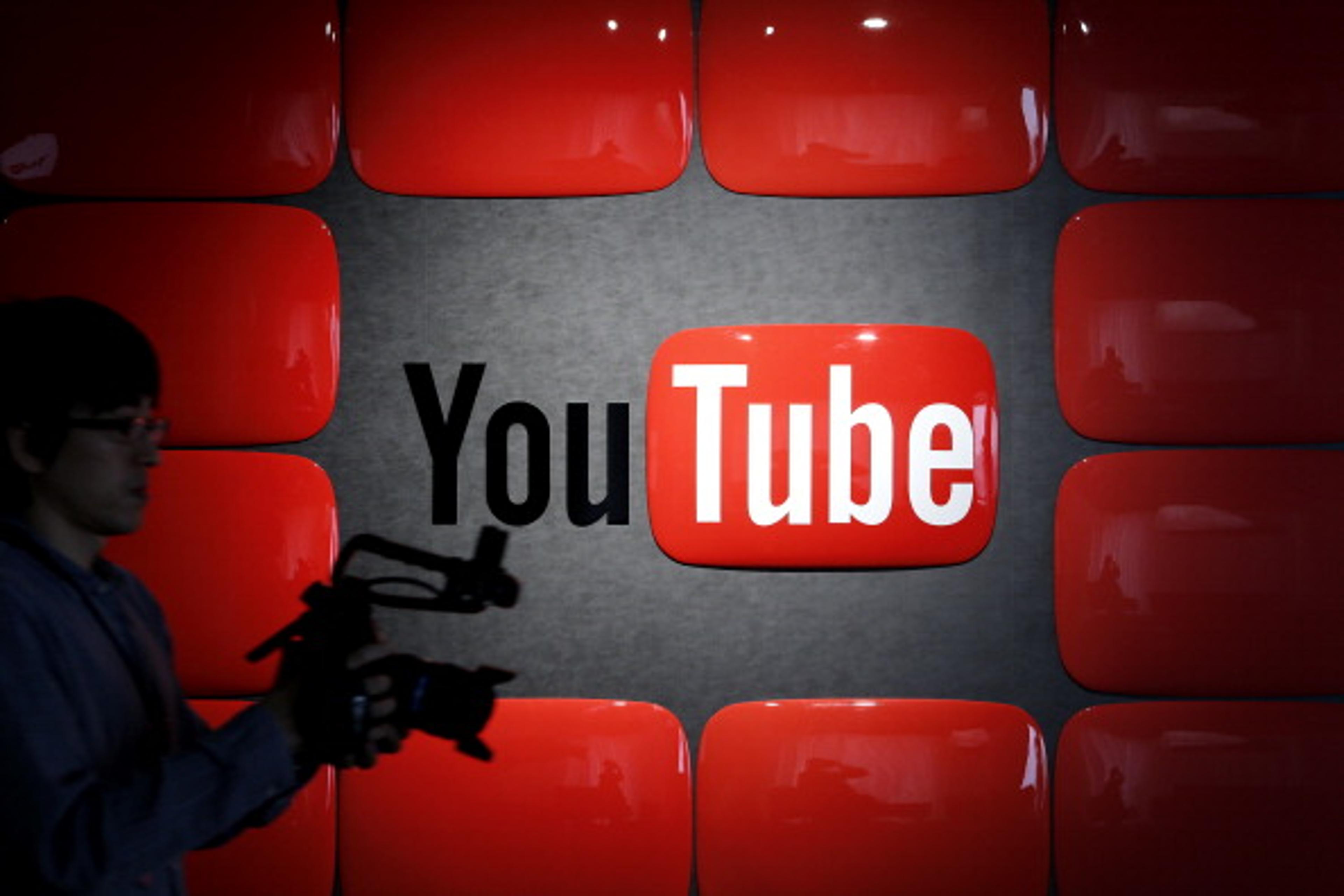 An employee at the Google Inc.'s YouTube Space studio in Tokyo, Japan.
