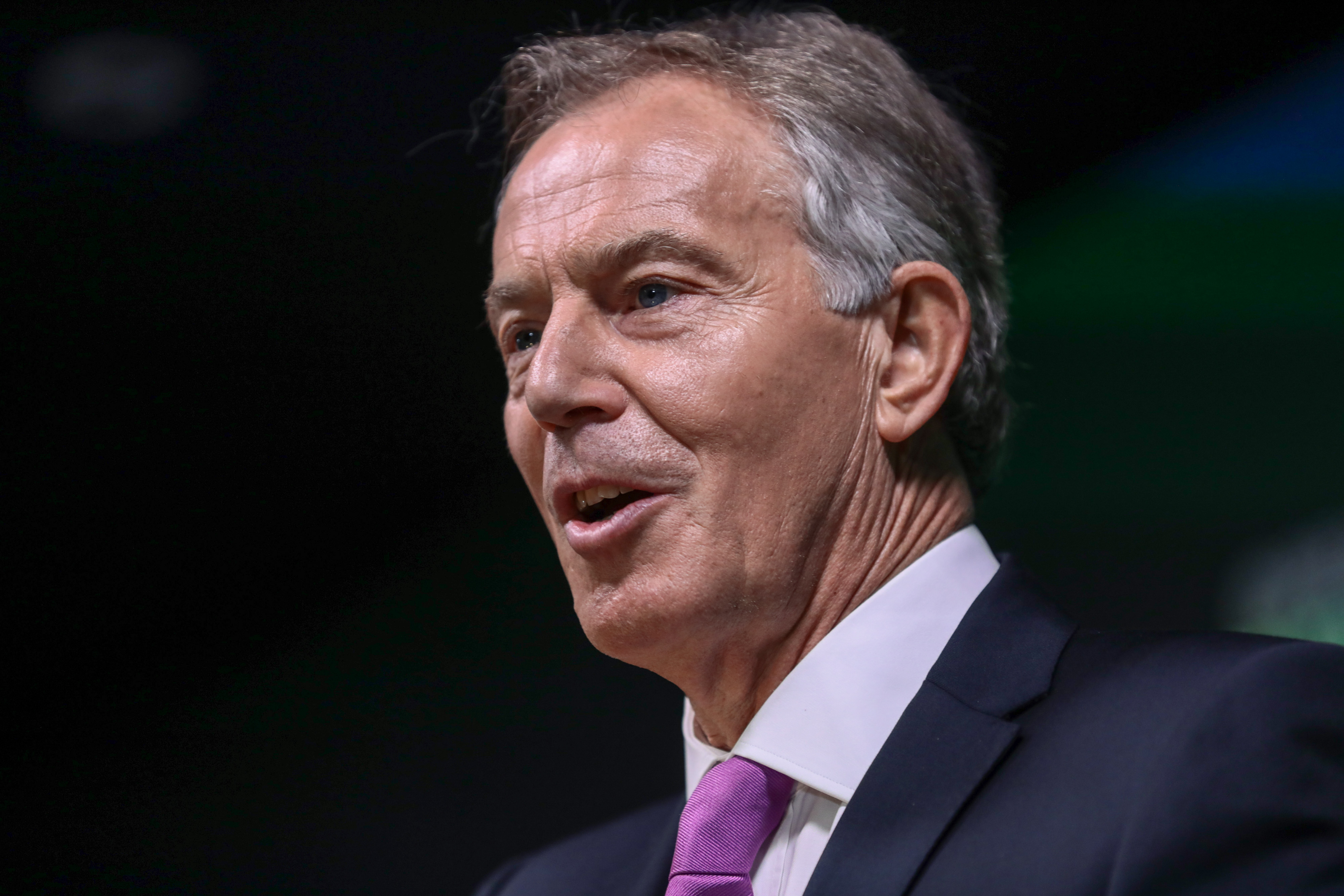 Former U.K. Prime Minister Tony Blair Delivers A Speech At An Open Britain Event