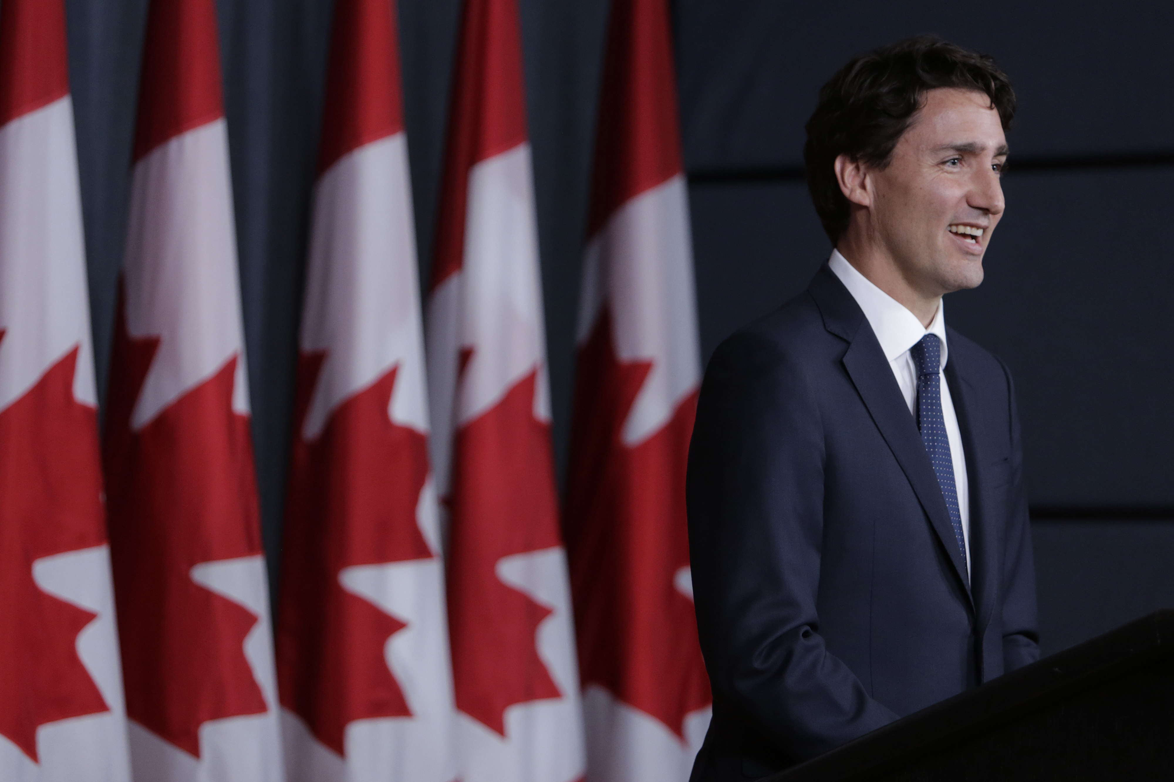Canadian Prime Minister Justin Trudeau Holds News Conference
