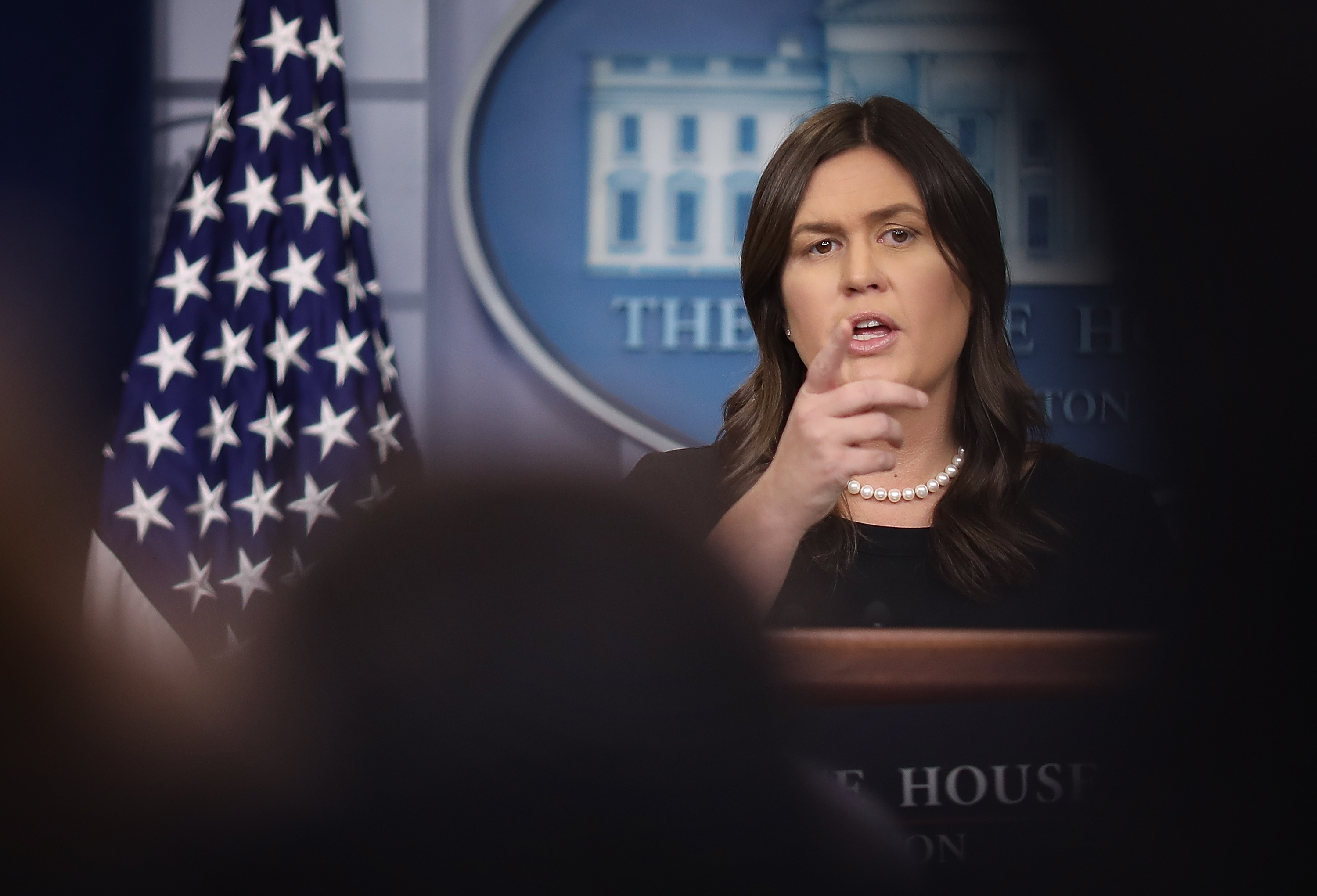 Press Secretary Sarah Sanders Holds Briefing At The White House