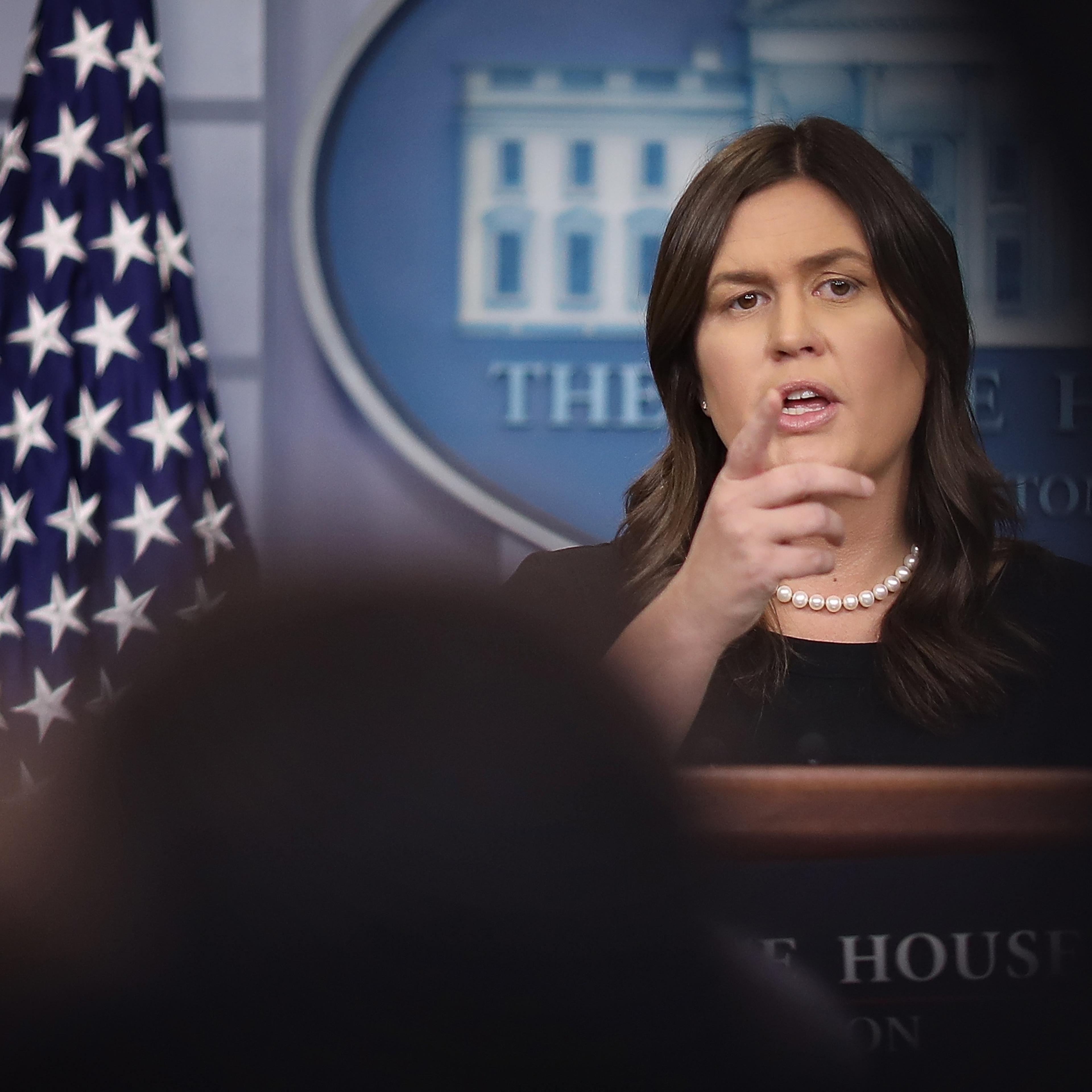 Press Secretary Sarah Sanders Holds Briefing At The White House