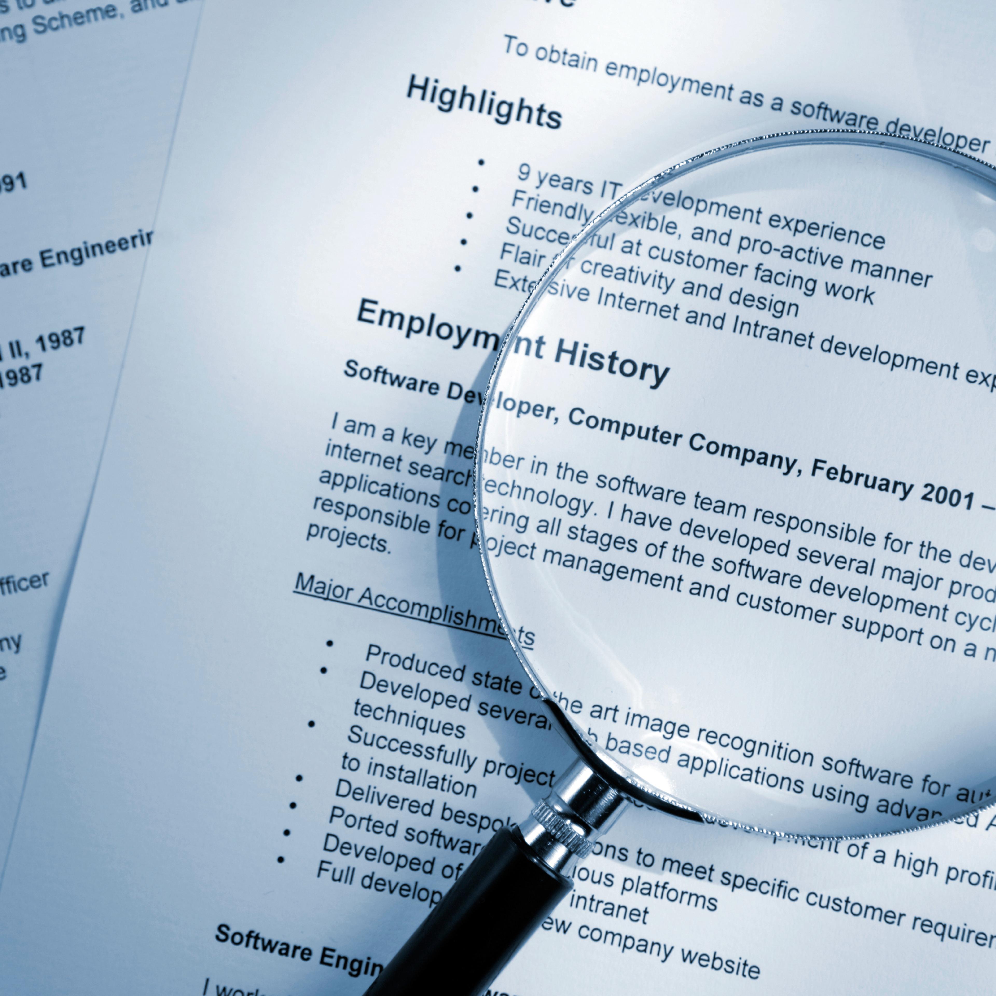 resume mistake