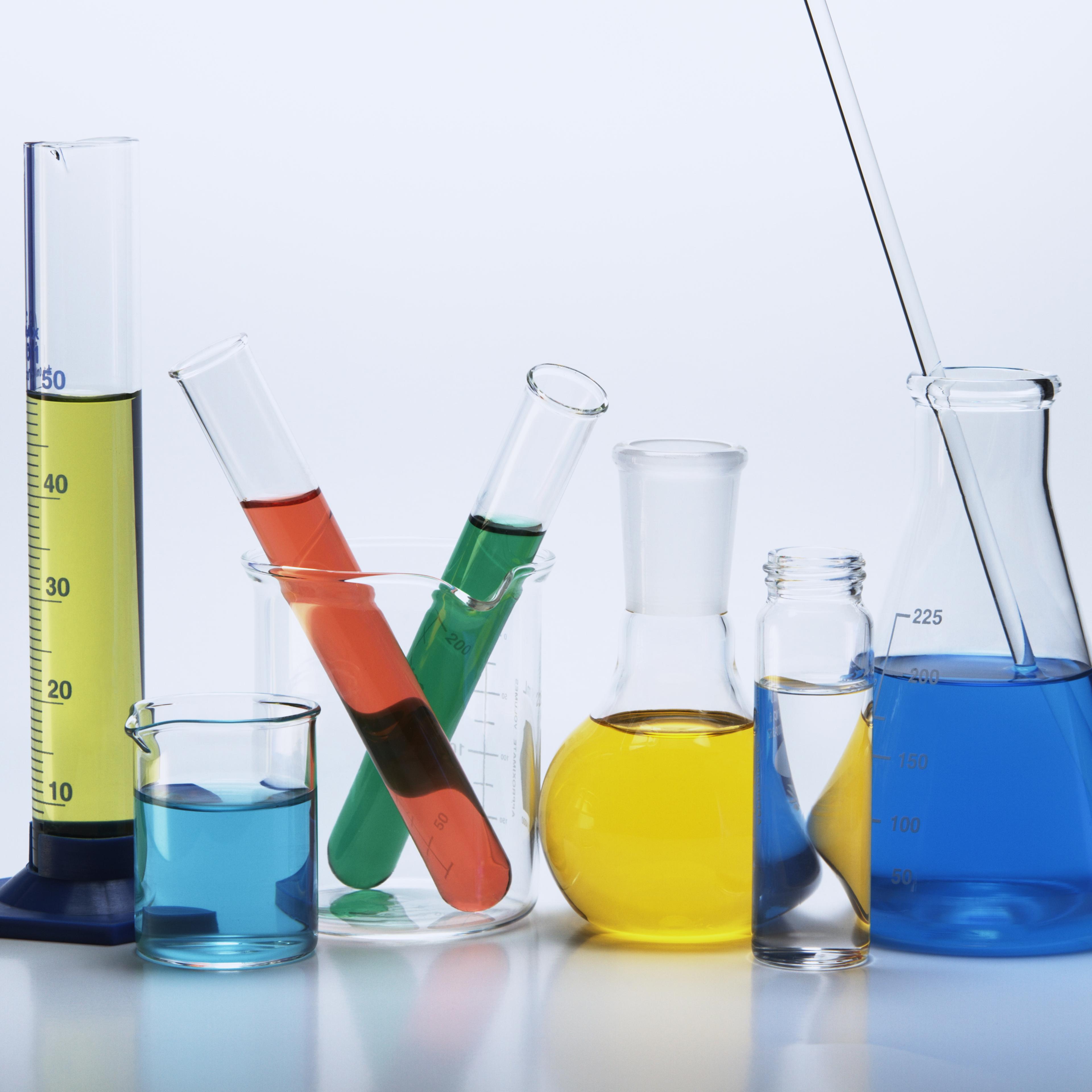 science chemistry beakers