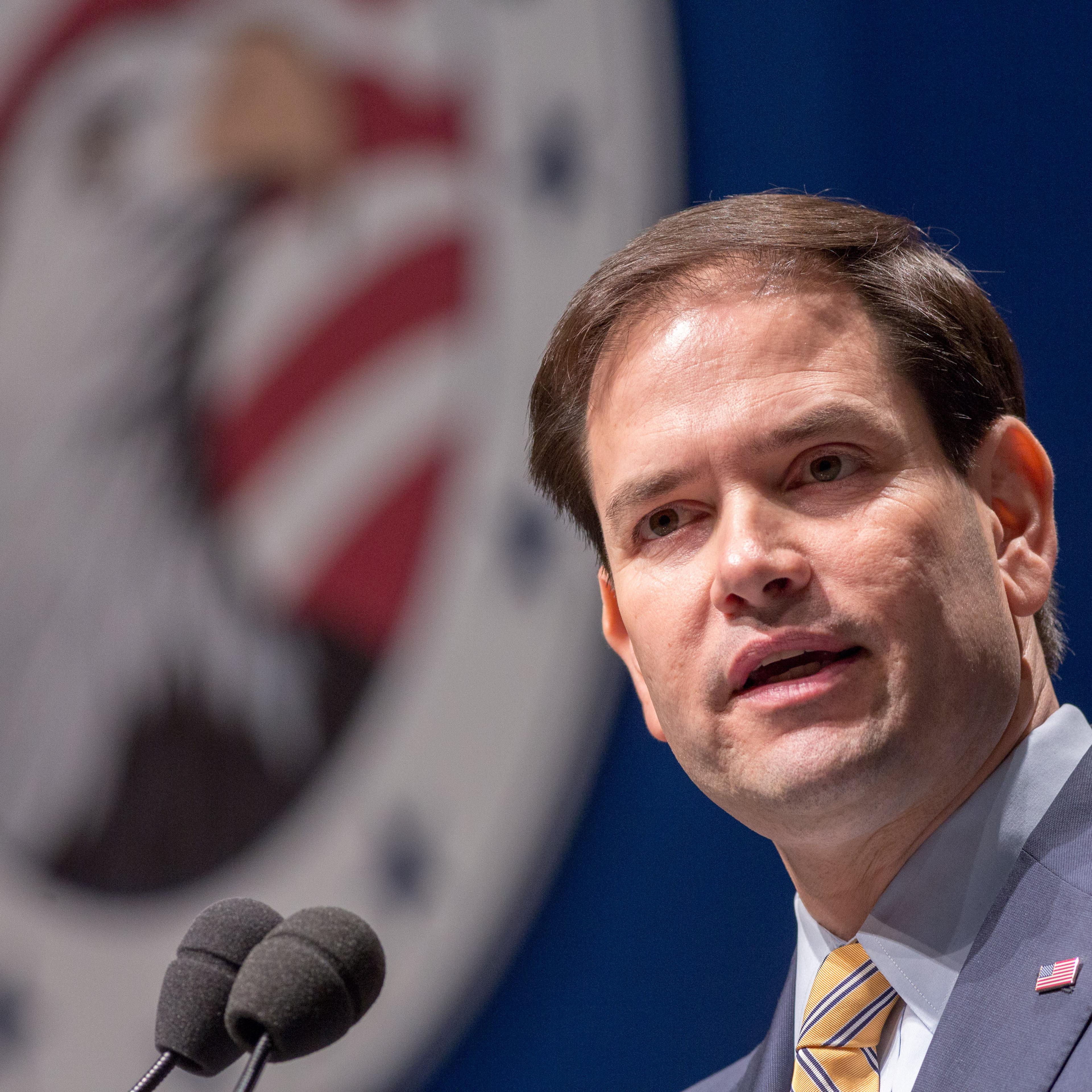 Republican Presidential candidate U.S. Sen. Marco Rubio speaks during the Freedom Summit on May 9, 2015 in Greenville, South Carolina.
