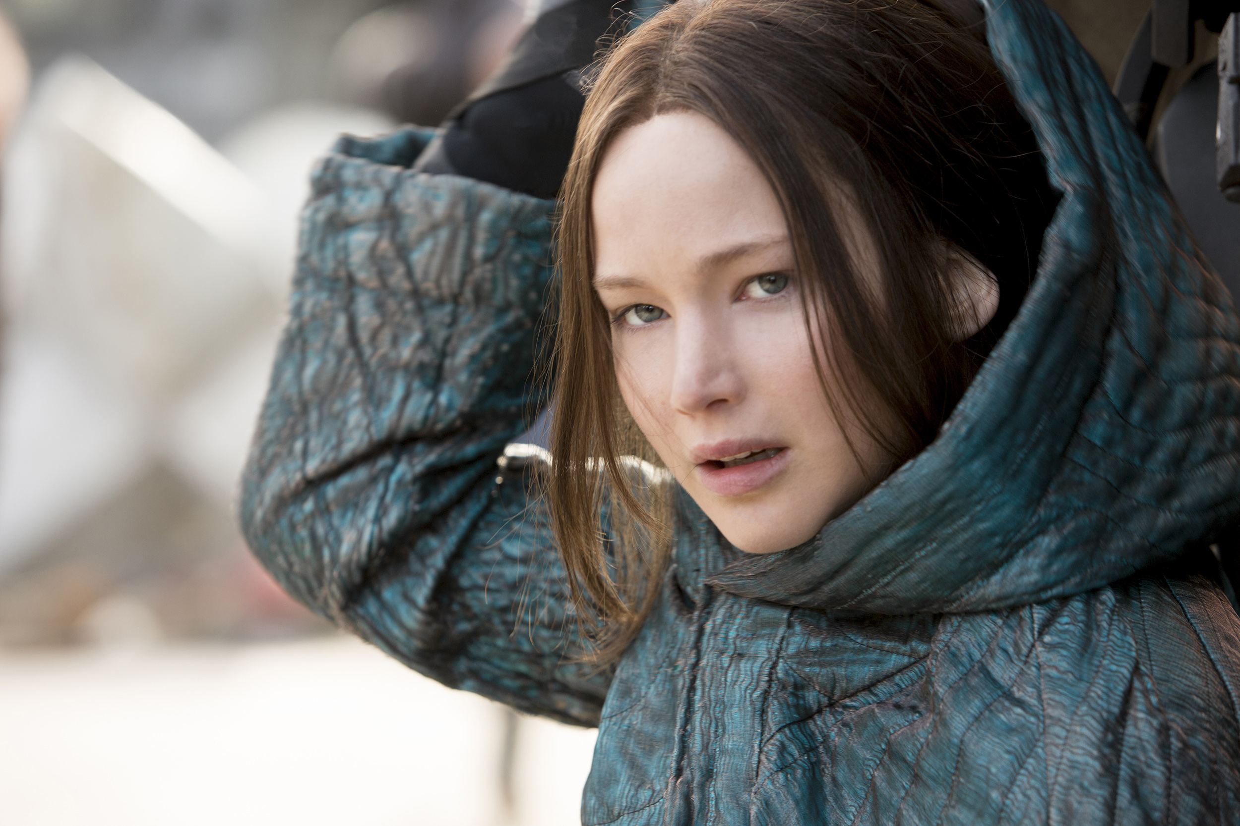 Jennifer Lawrence in "The Hunger Games: Mockingjay - Part 2".