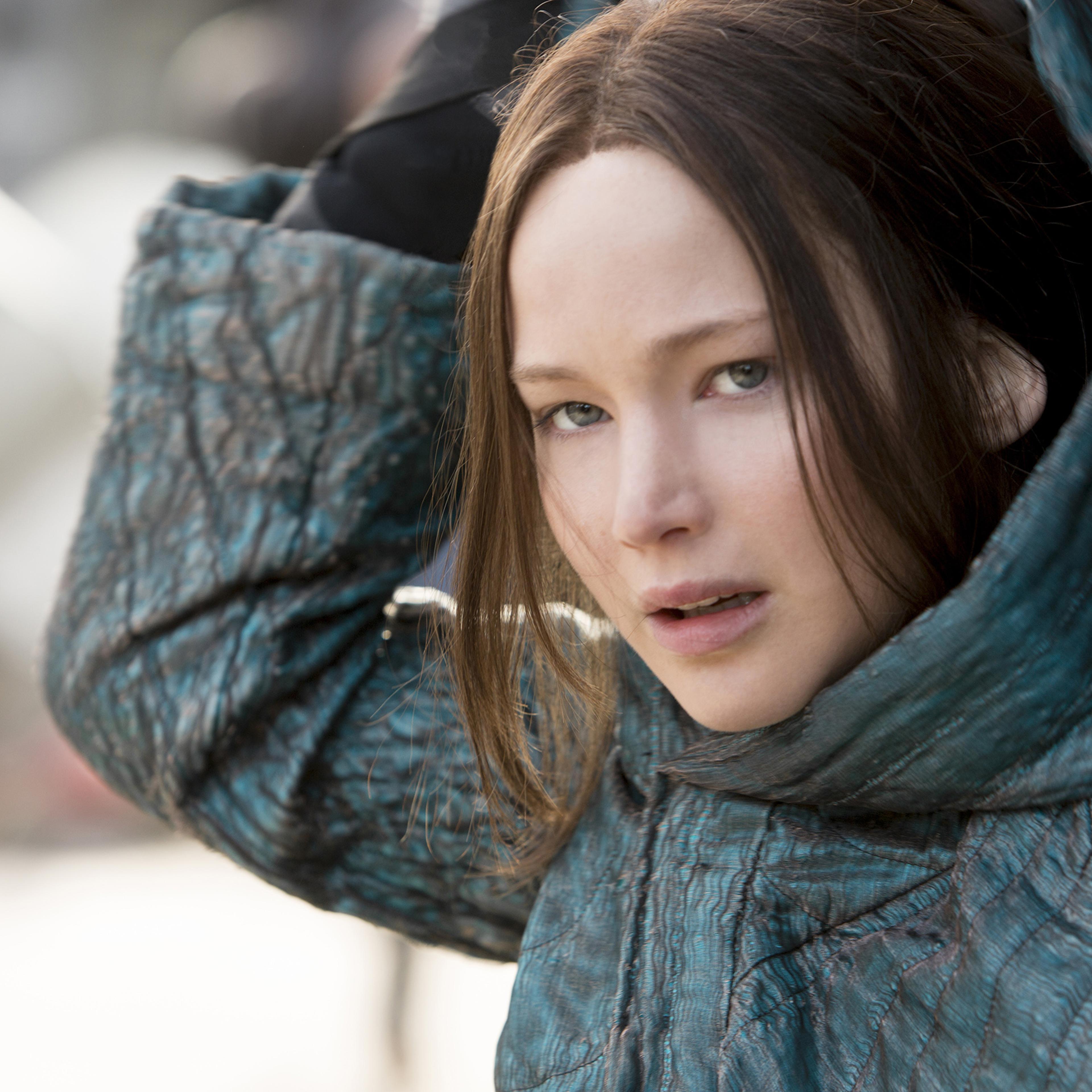 Jennifer Lawrence in "The Hunger Games: Mockingjay - Part 2".