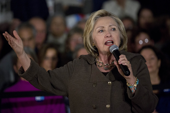 Hillary Clinton, former Secretary of State and 2016 Democratic presidential candidate, speaks during a town hall meeting at Keene High School in Keene, New Hampshire, U.S., on Sunday, Jan. 3, 2016.