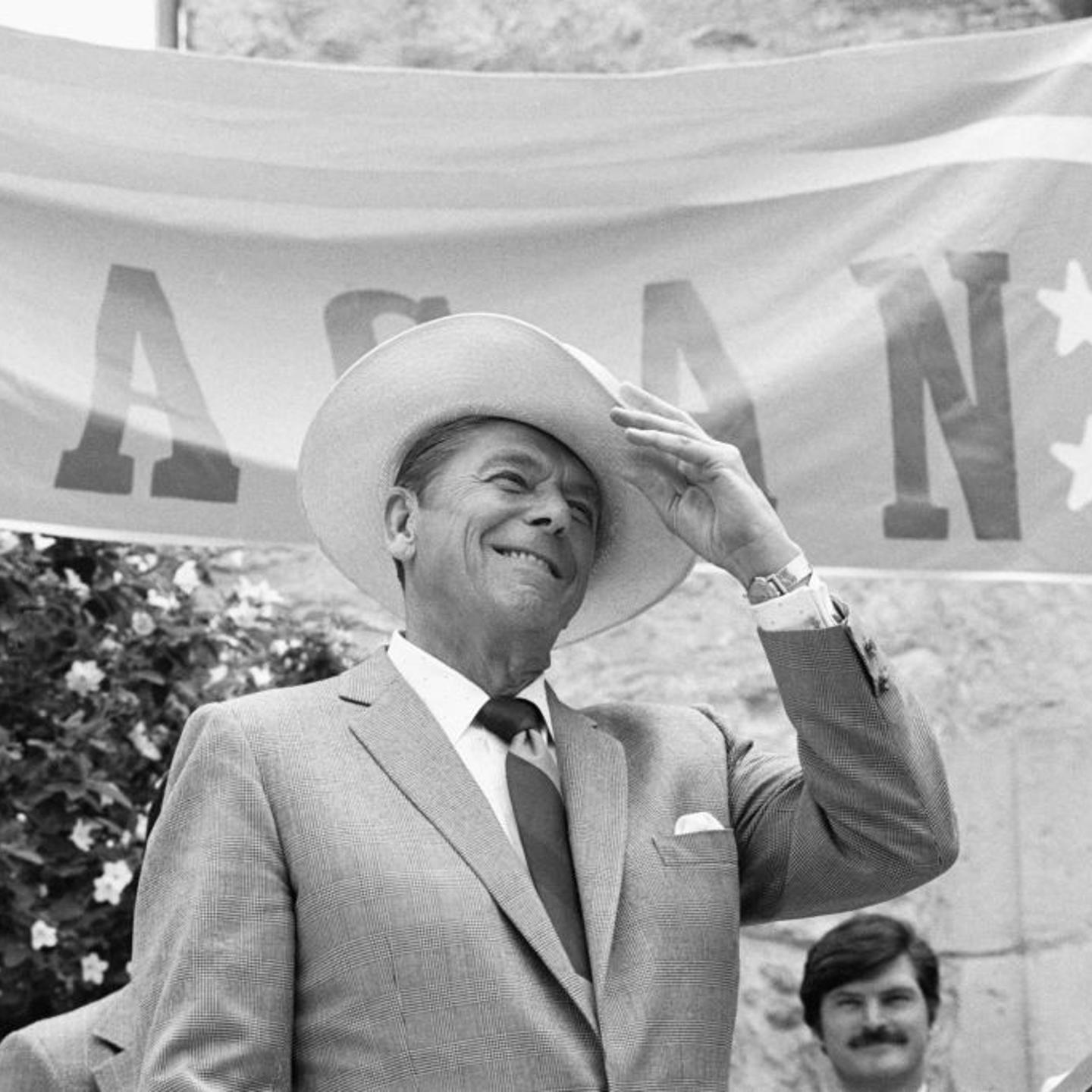Ronald Reagan Campaigns in Houston Ahead of the Republican Convention