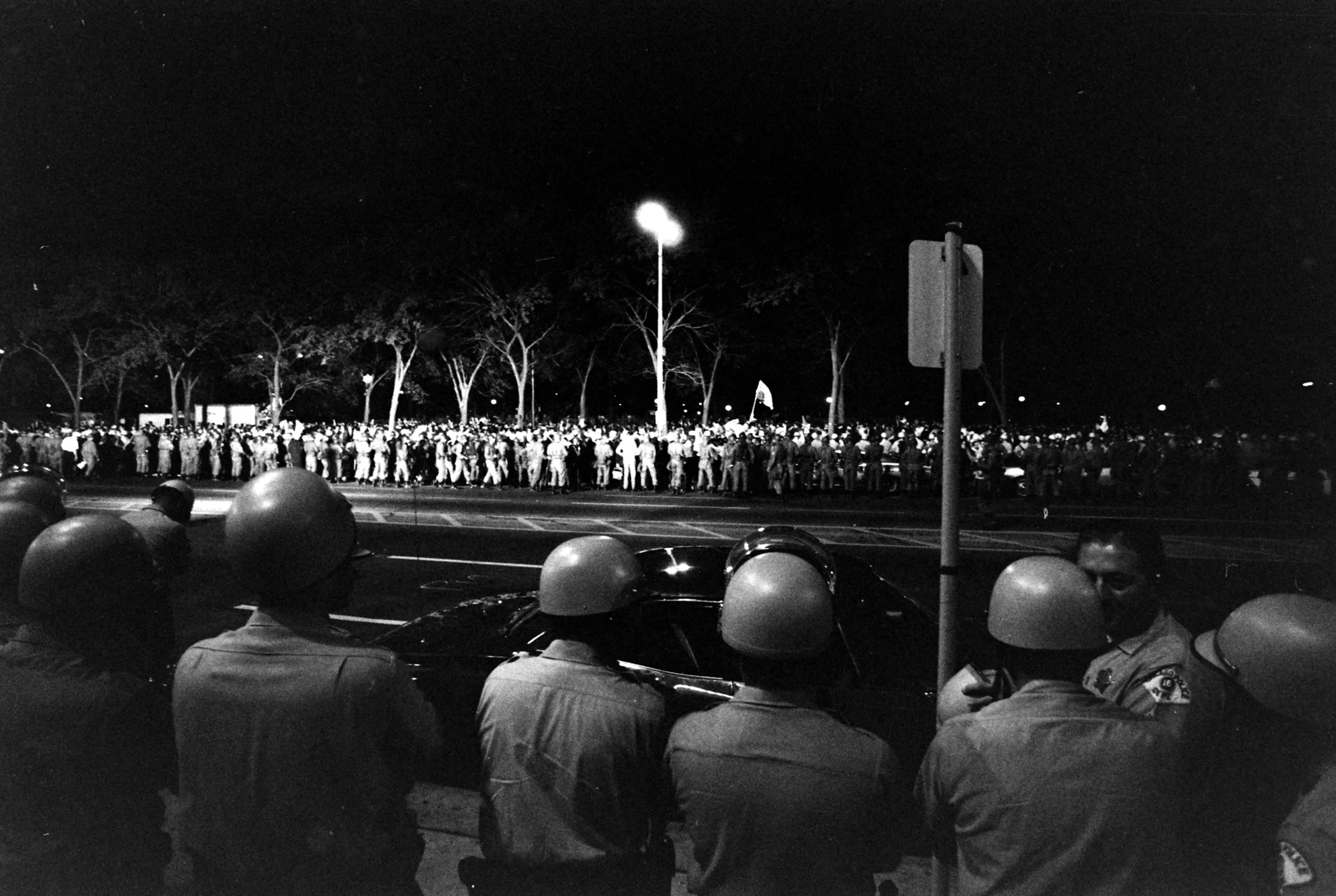 Protests at the Democratic Convention in Chicago, July 1968.