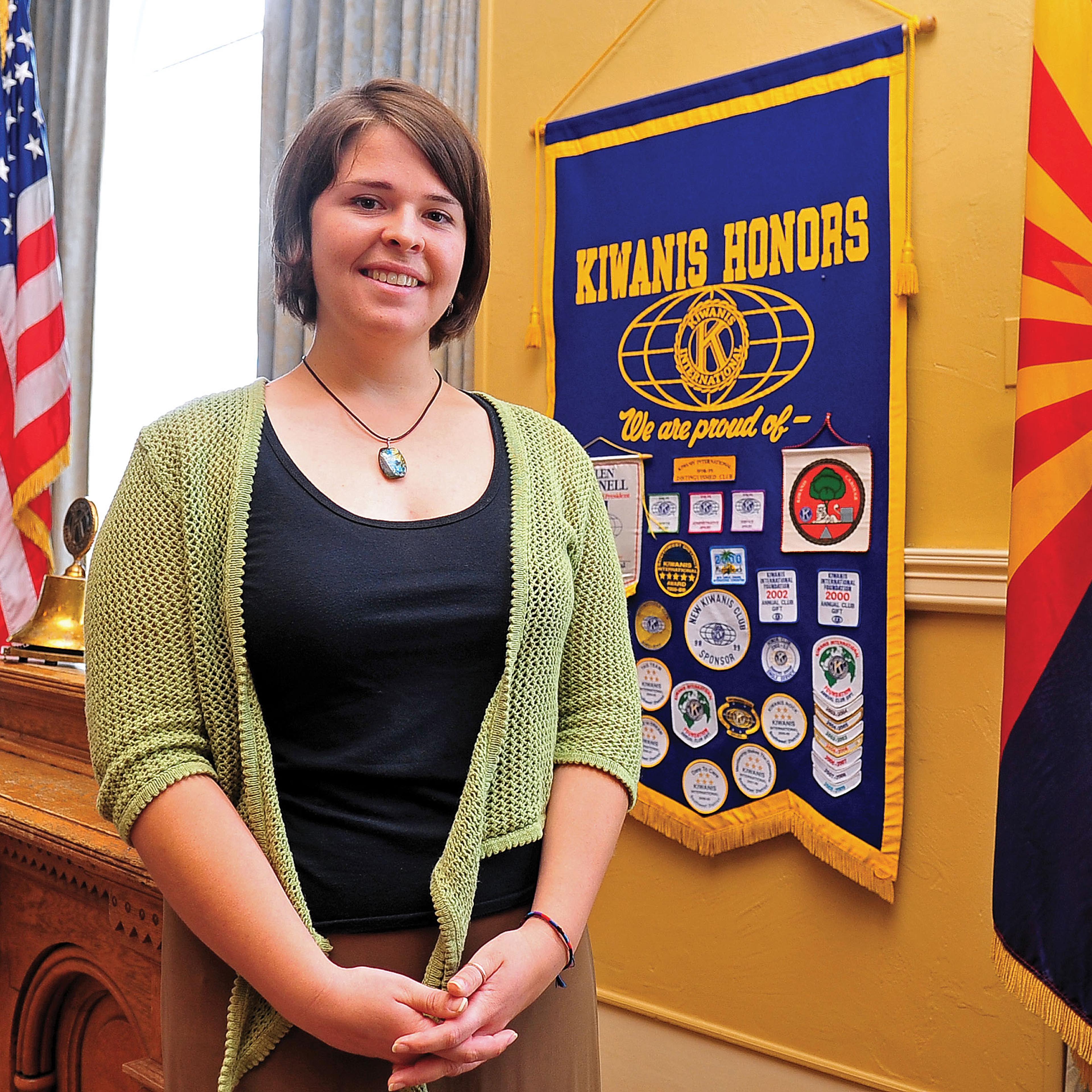 Kayla Mueller after speaking to a group in Prescott, Ariz. on May 30, 2013.