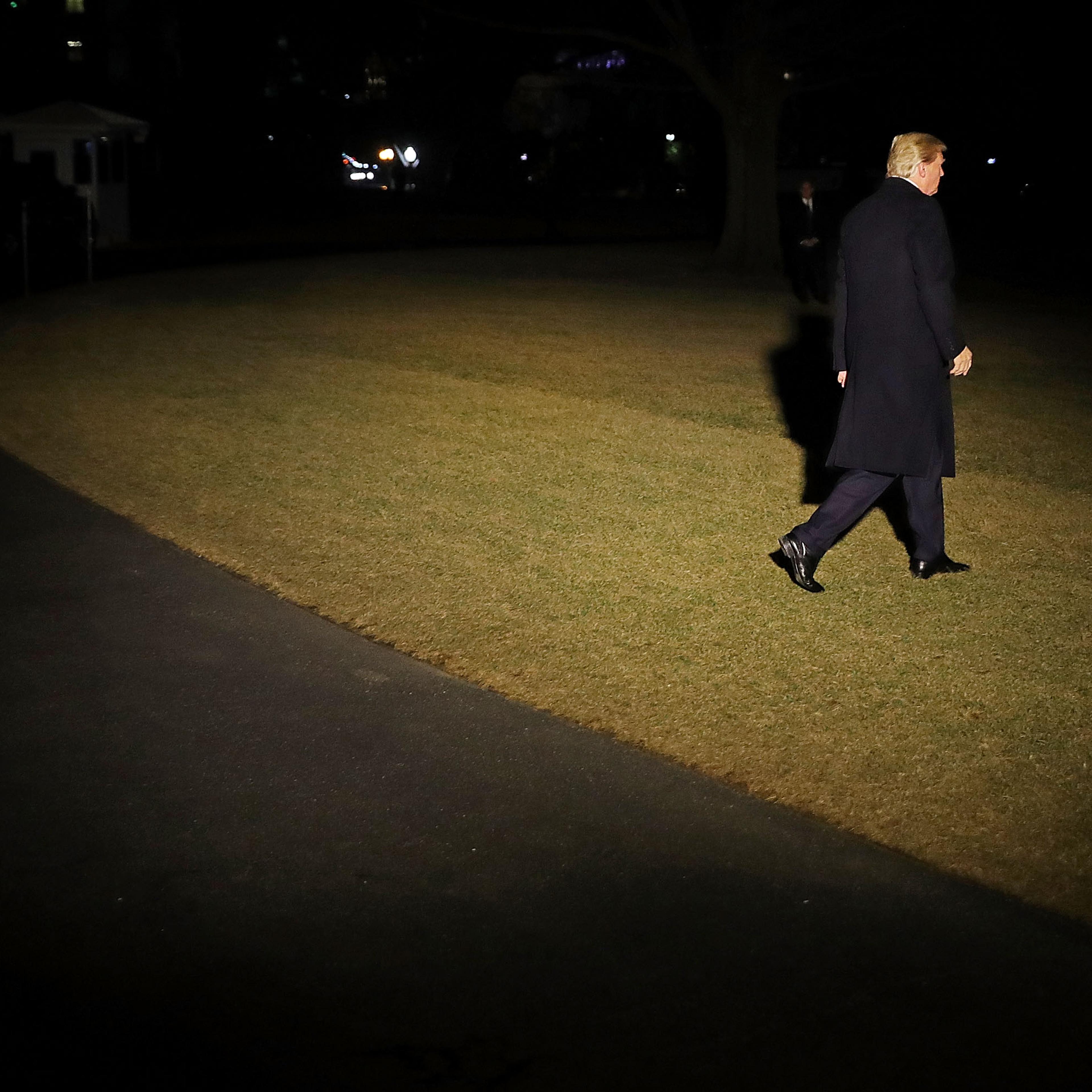 President Trump Departs The White House En Route To Davos, Switzerland
