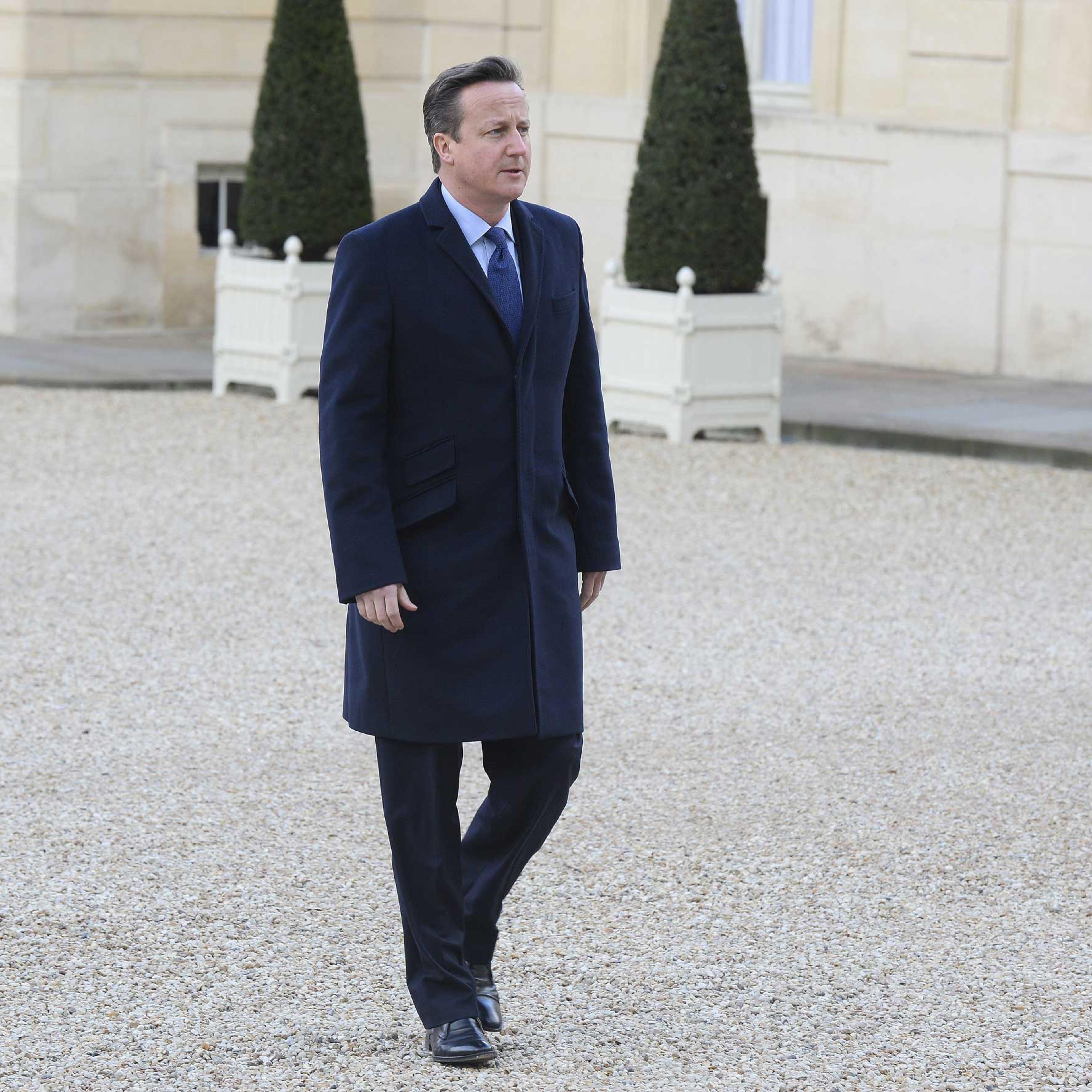 David Cameron in Paris on Jan. 11, 2015.