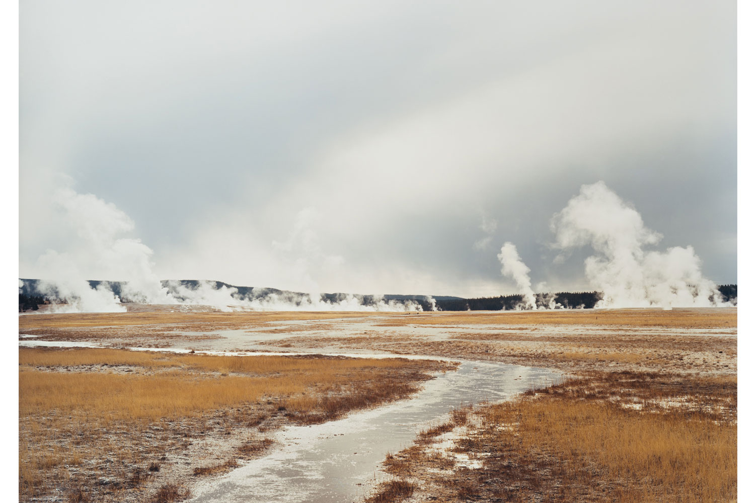 <i>Untitled (Distant steam vents)</i>, Yellowstone National Park, 2008
