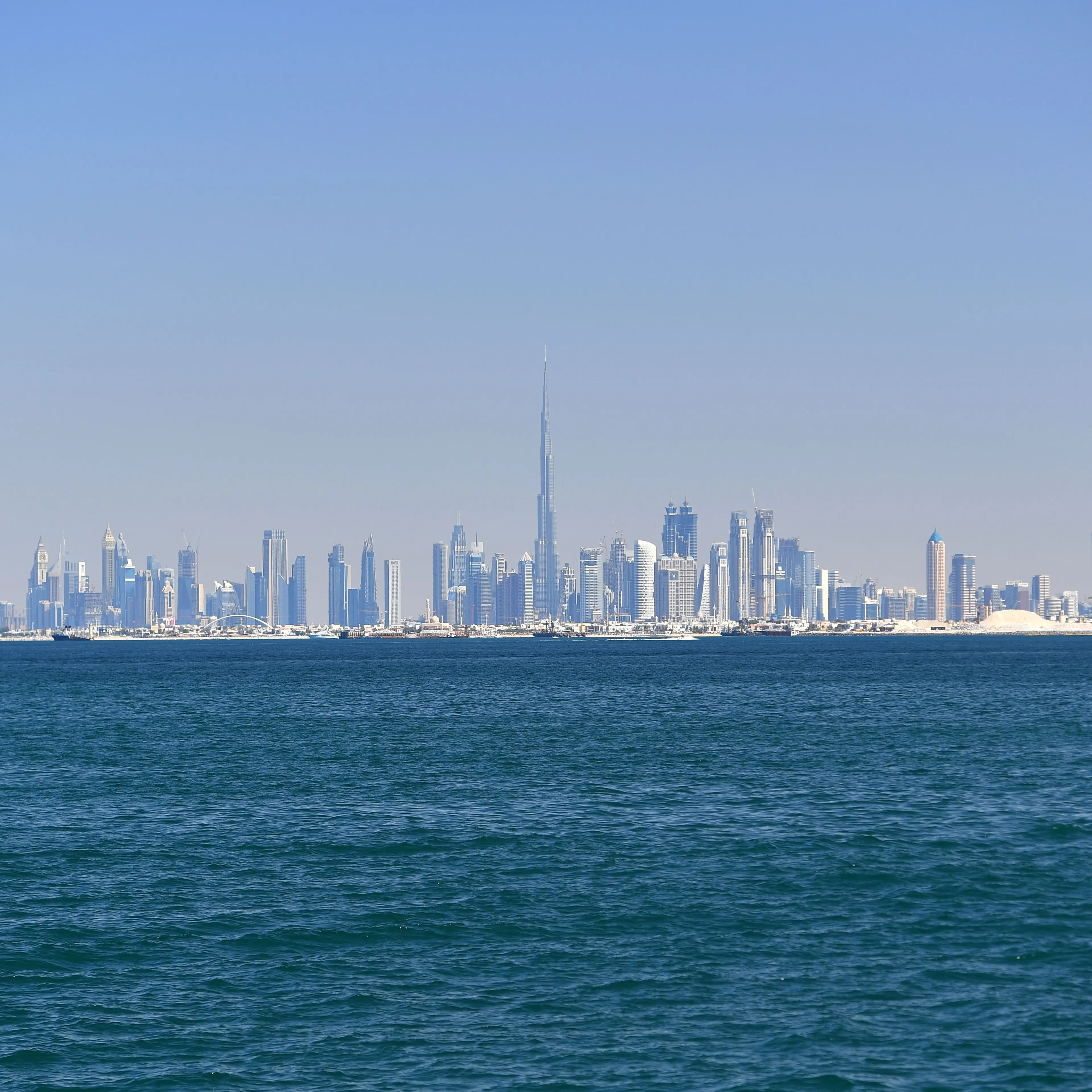 The skyline of Dubai