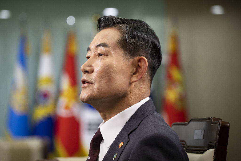 Shin Wonsik, South Korea's defense minister, at the ministry's office in Seoul, South Korea, on Friday, June 14, 2024.