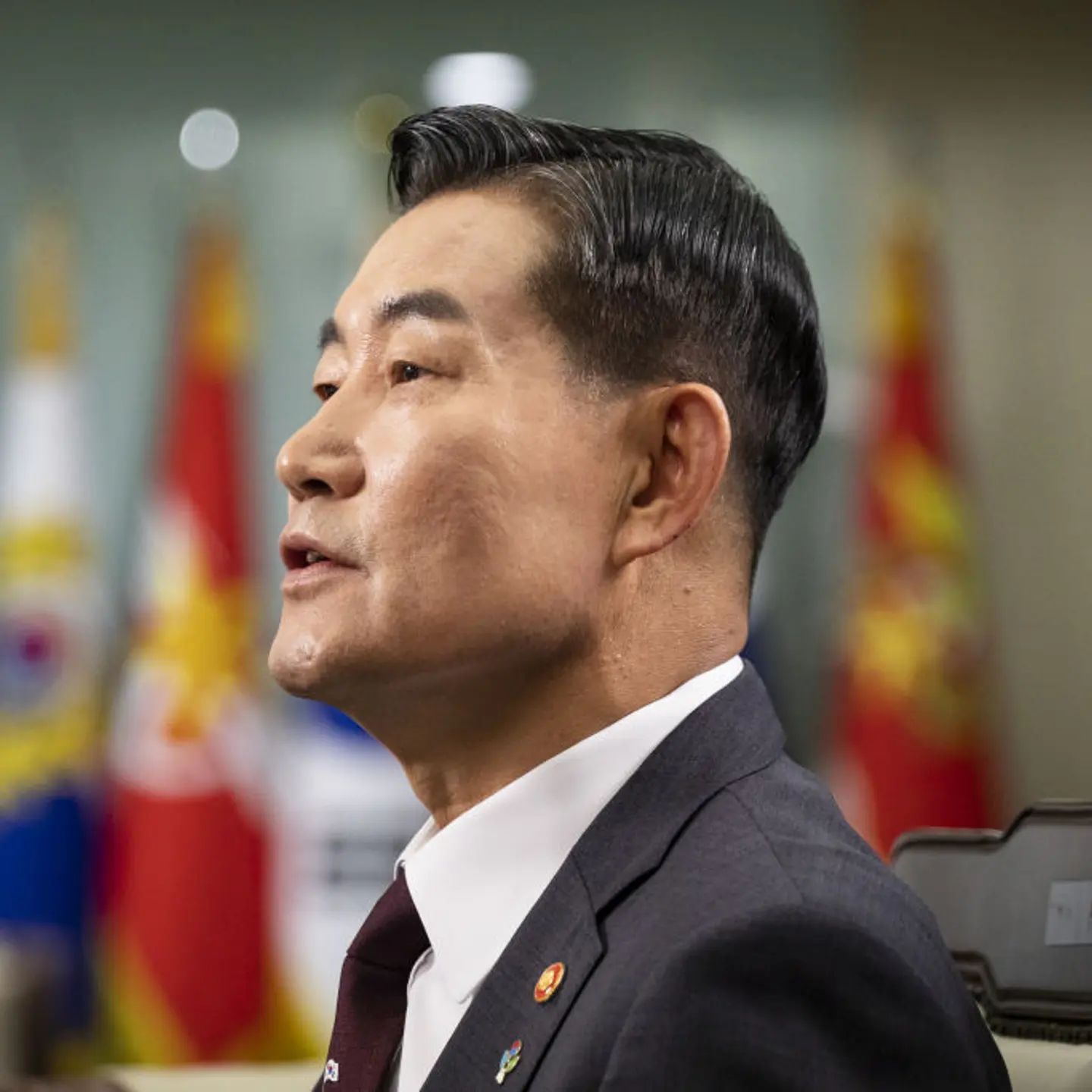 Shin Wonsik, South Korea's defense minister, at the ministry's office in Seoul, South Korea, on Friday, June 14, 2024.