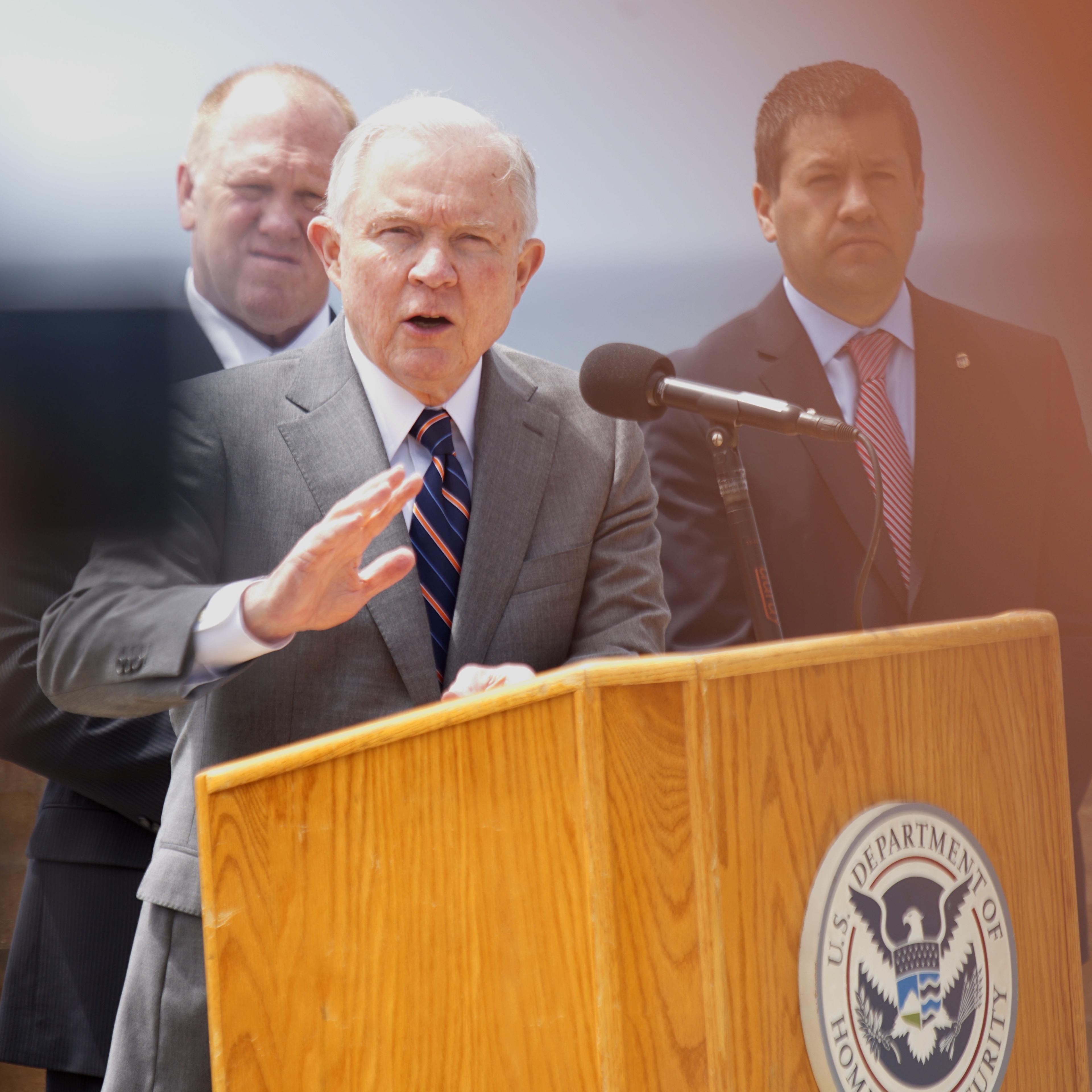 AG Jeff Sessions Discusses Immigration Enforcement Actions At US-Mexico Border
