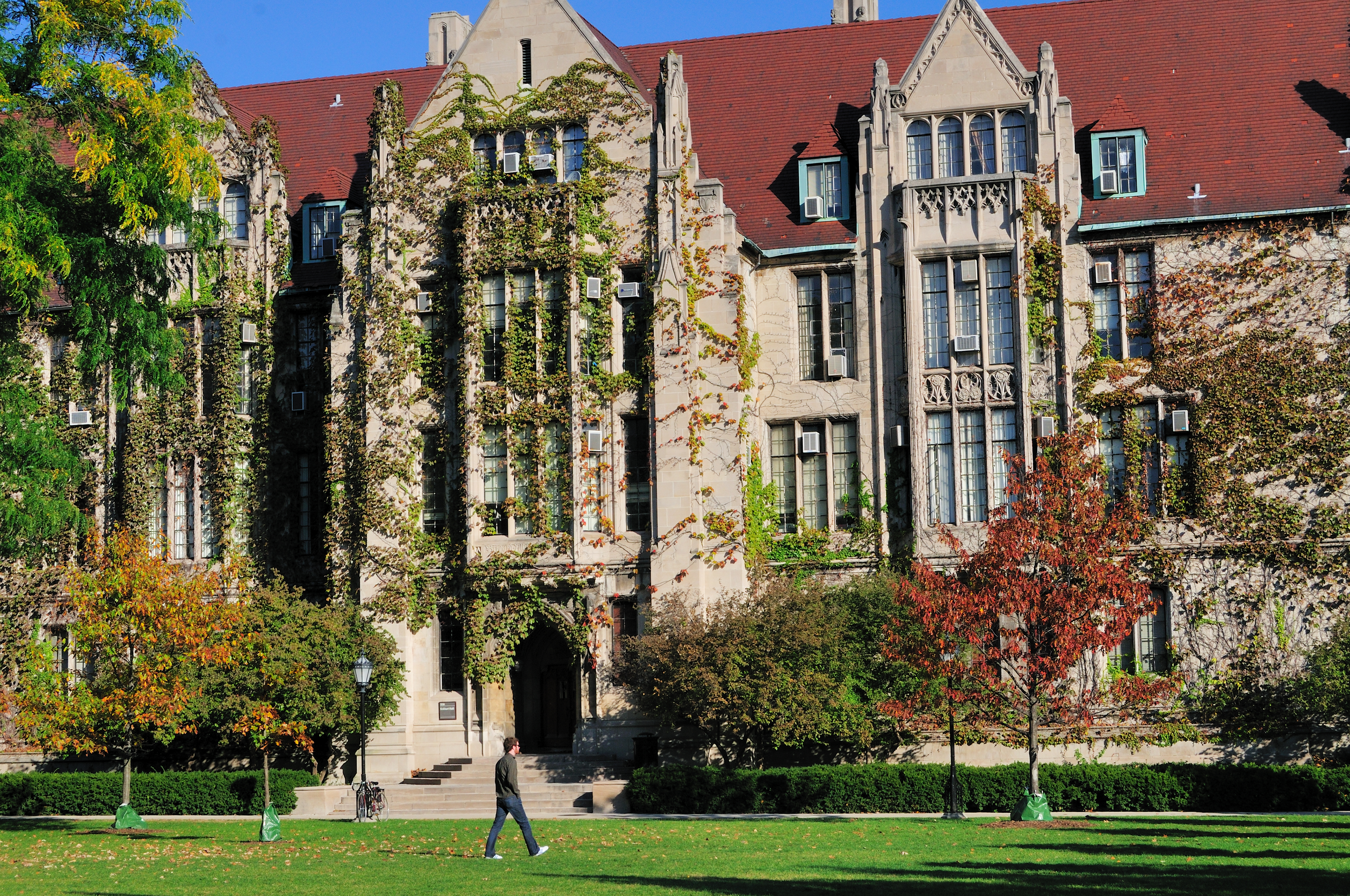 Eckhart Hall off the Main Quadrangles on the campus of the University of Chicago, Chicago, Illinois, USA, October 2010