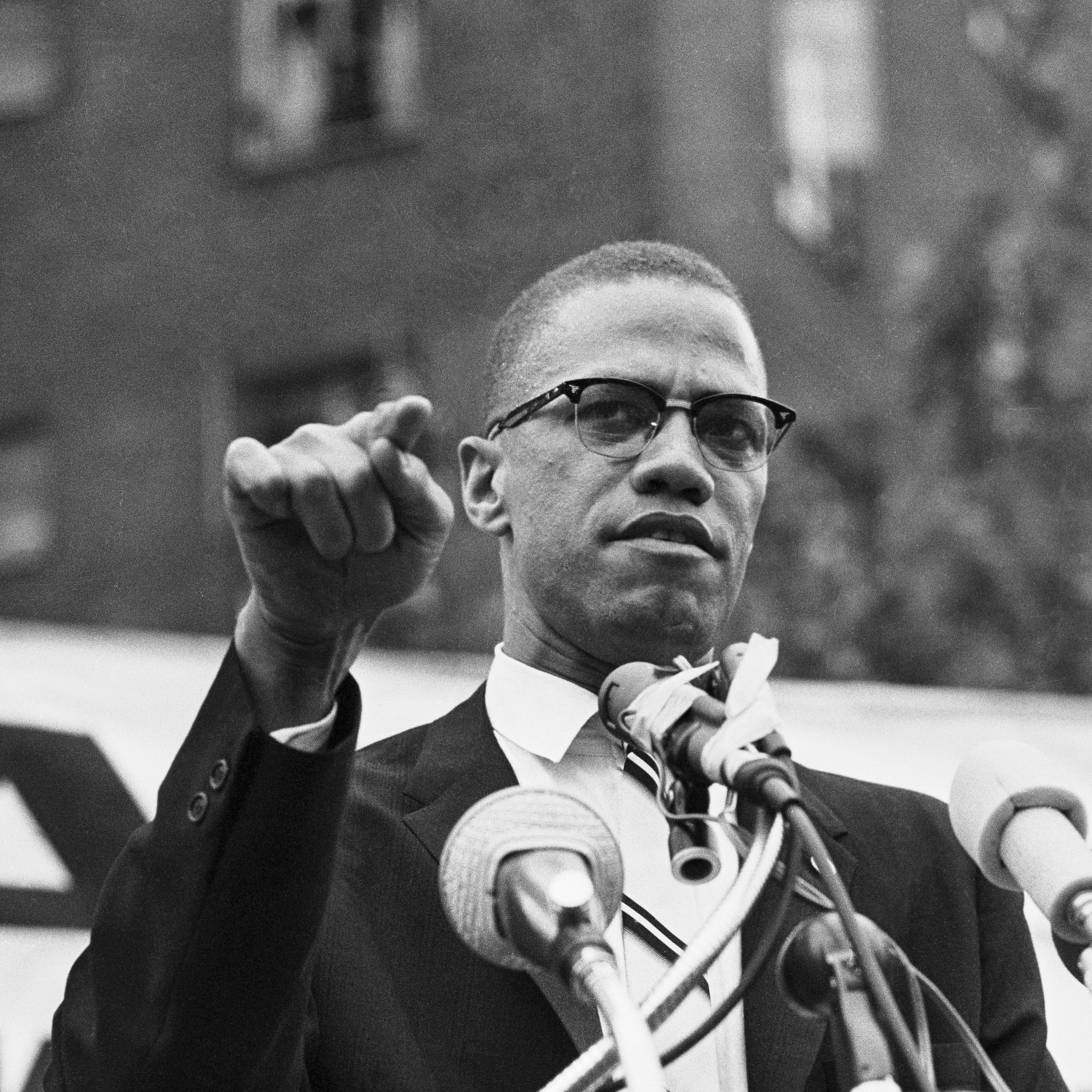 Malcolm X Speaking at Rally