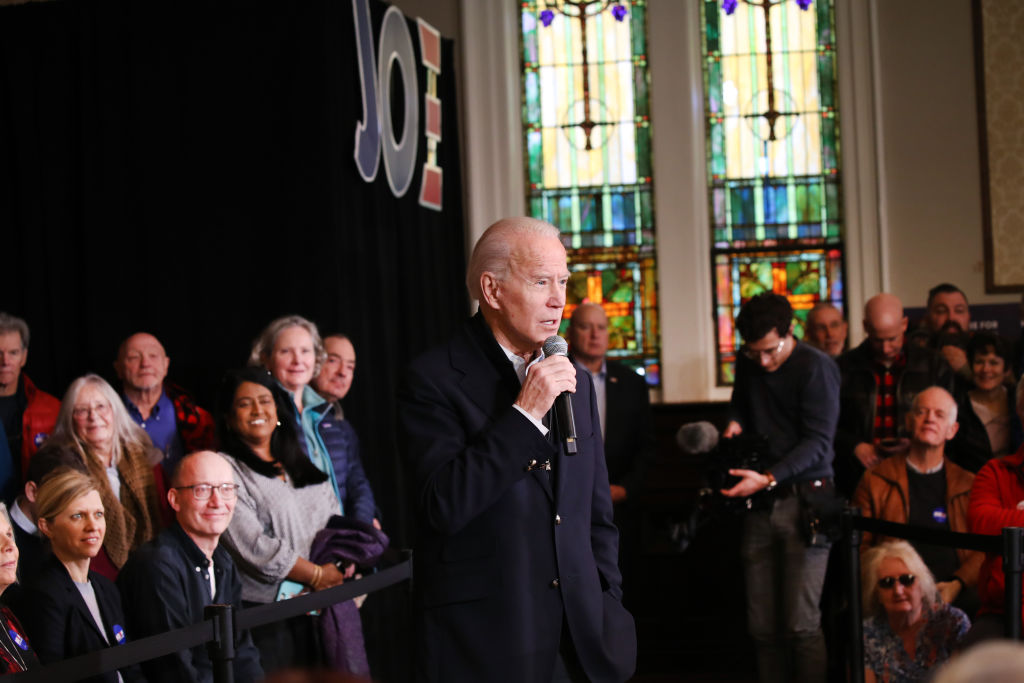 Presidential Candidate Joe Biden Campaigns In New Hampshire