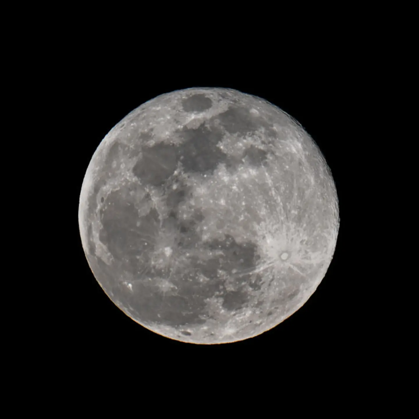 Full Snow Moon in San Mateo, California