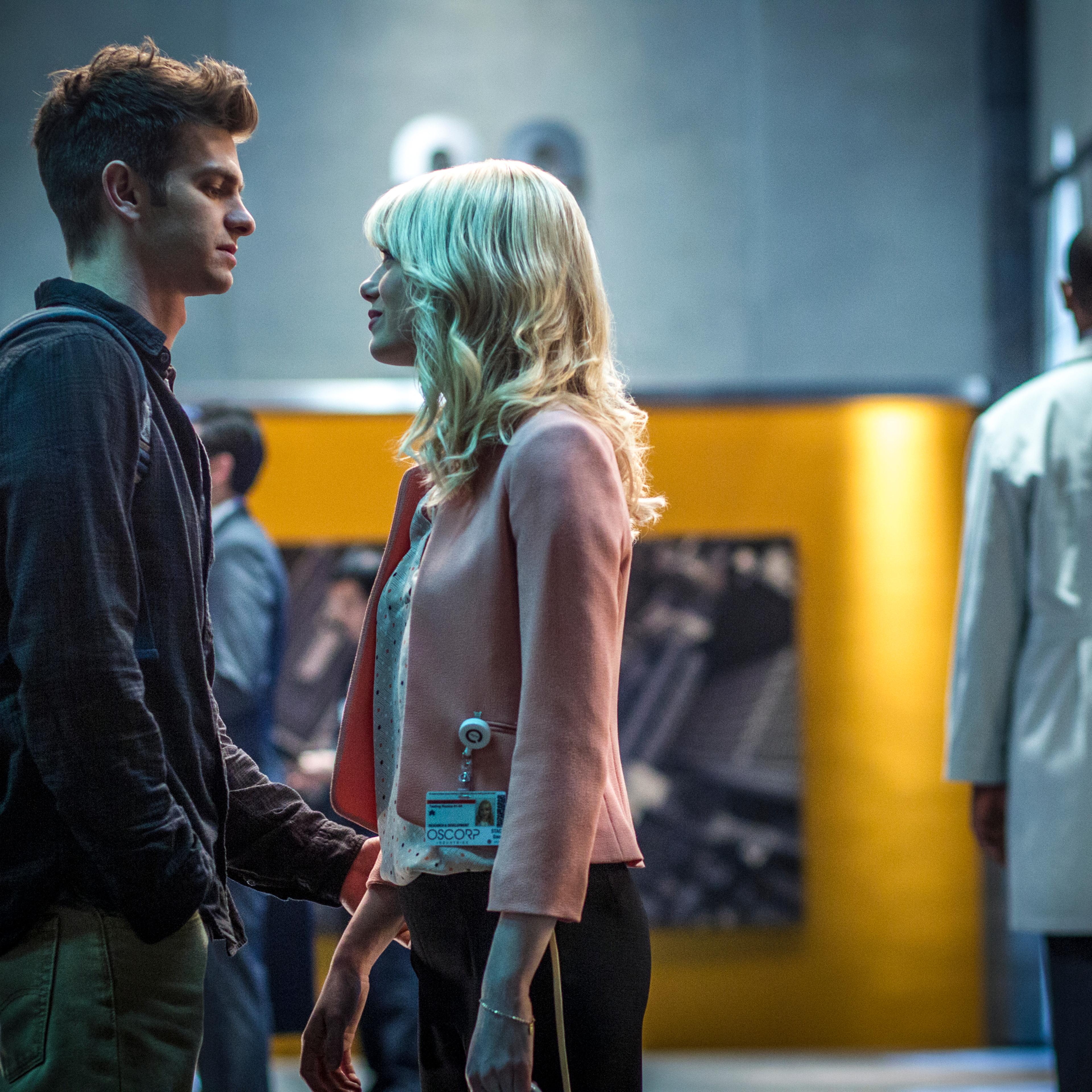 Andrew Garfield and Emma Stone star in Columbia Pictures' 'The Amazing Spider-Man 2'.