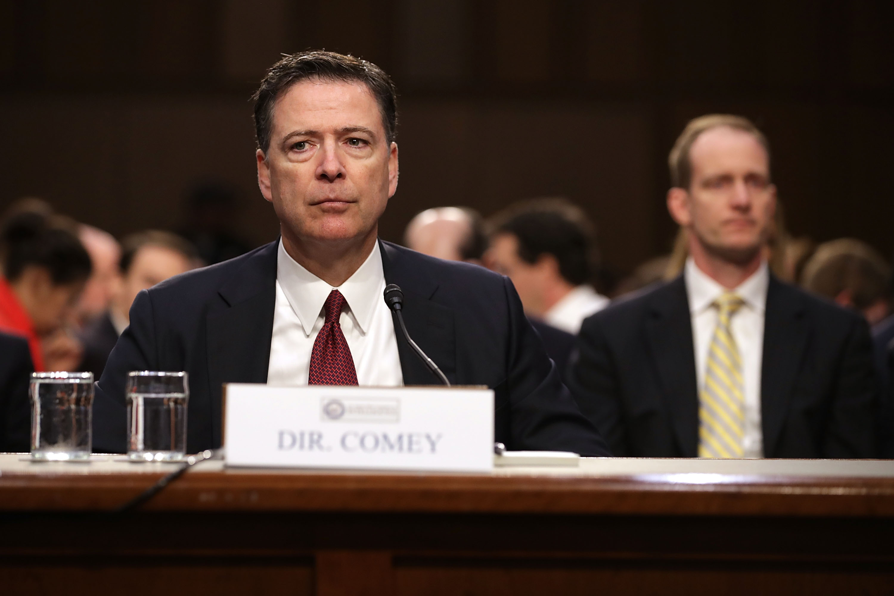 James Comey Testifies At Senate Hearing On Russian Interference In US Election