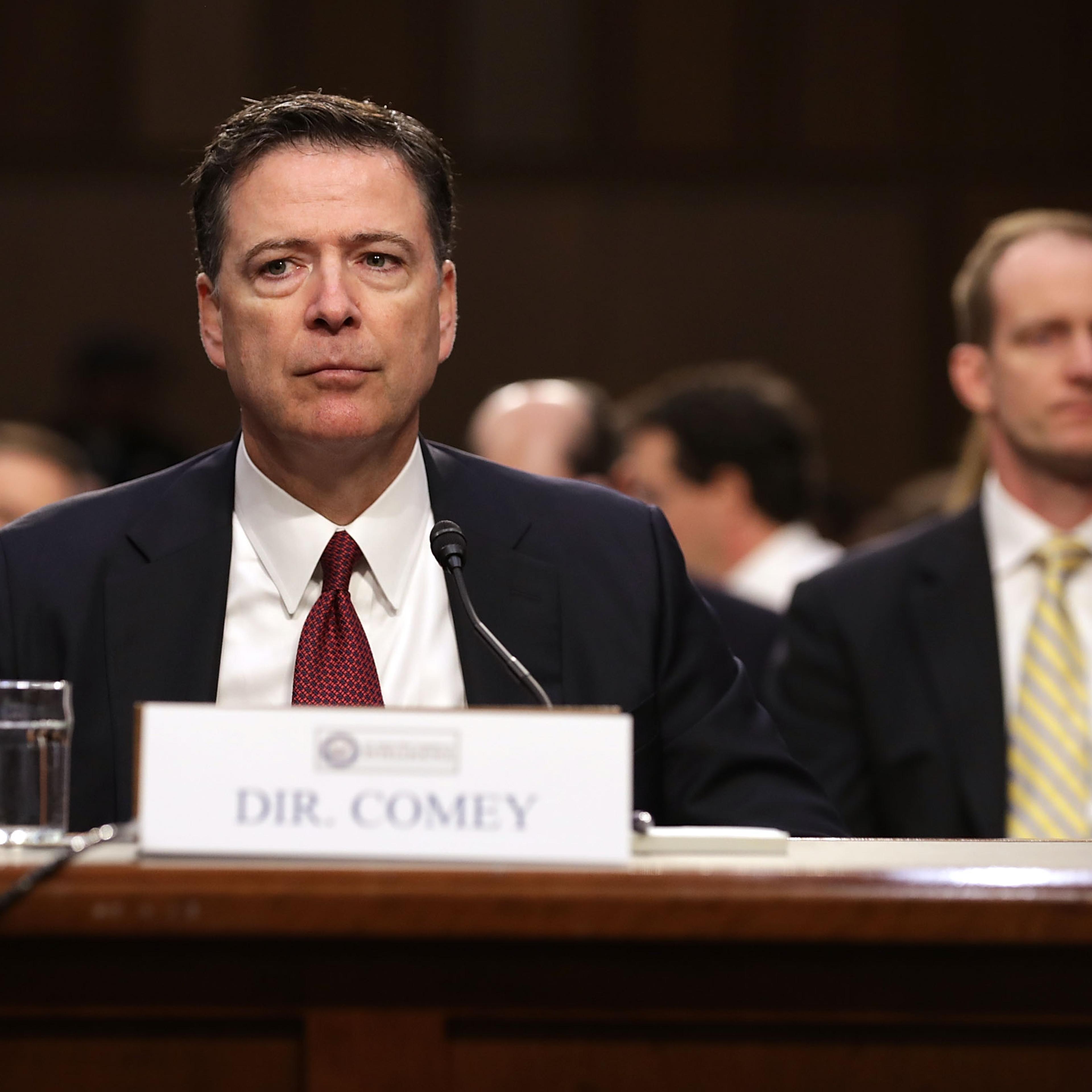 James Comey Testifies At Senate Hearing On Russian Interference In US Election