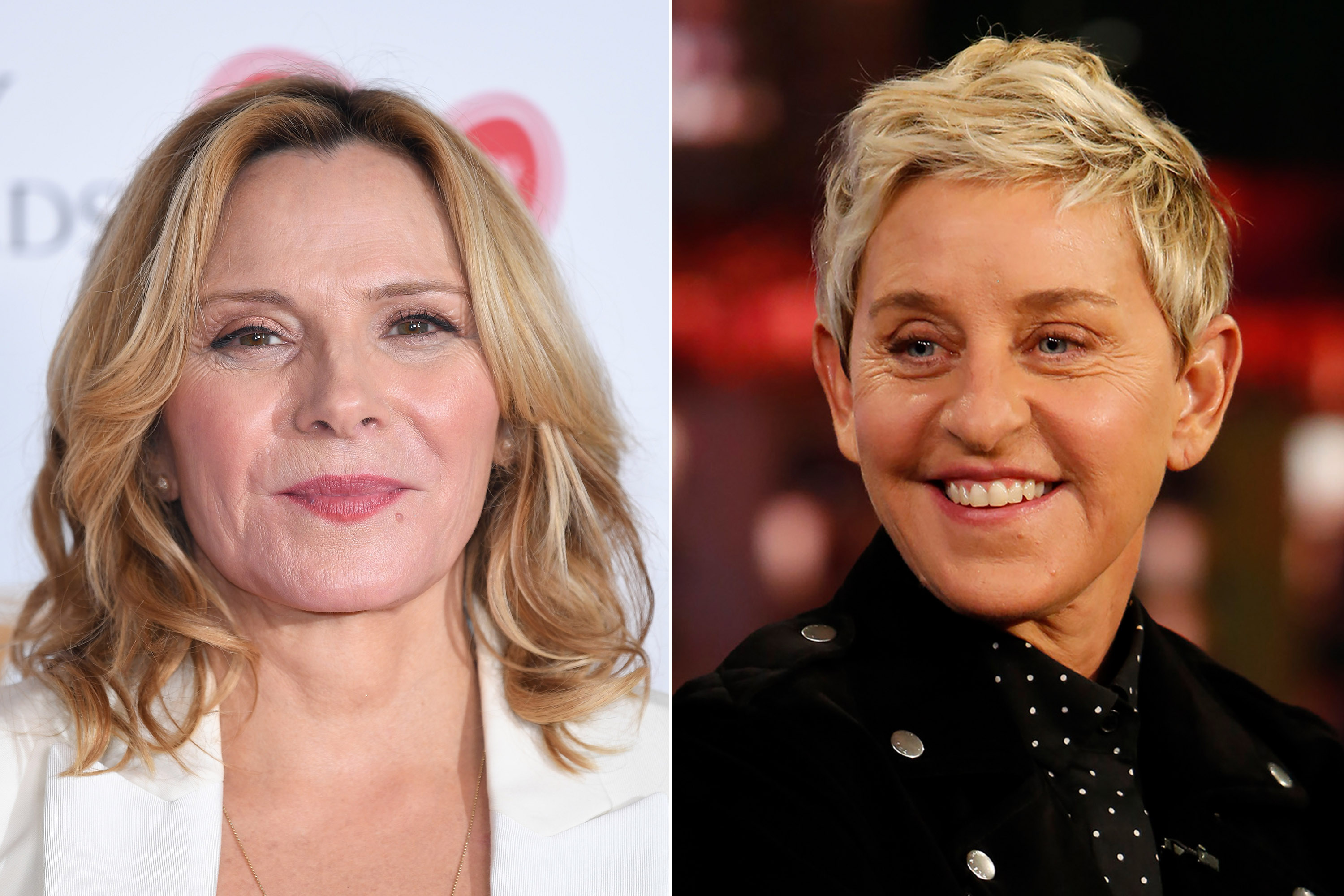Kim Cattrall and Ellen Degeneres