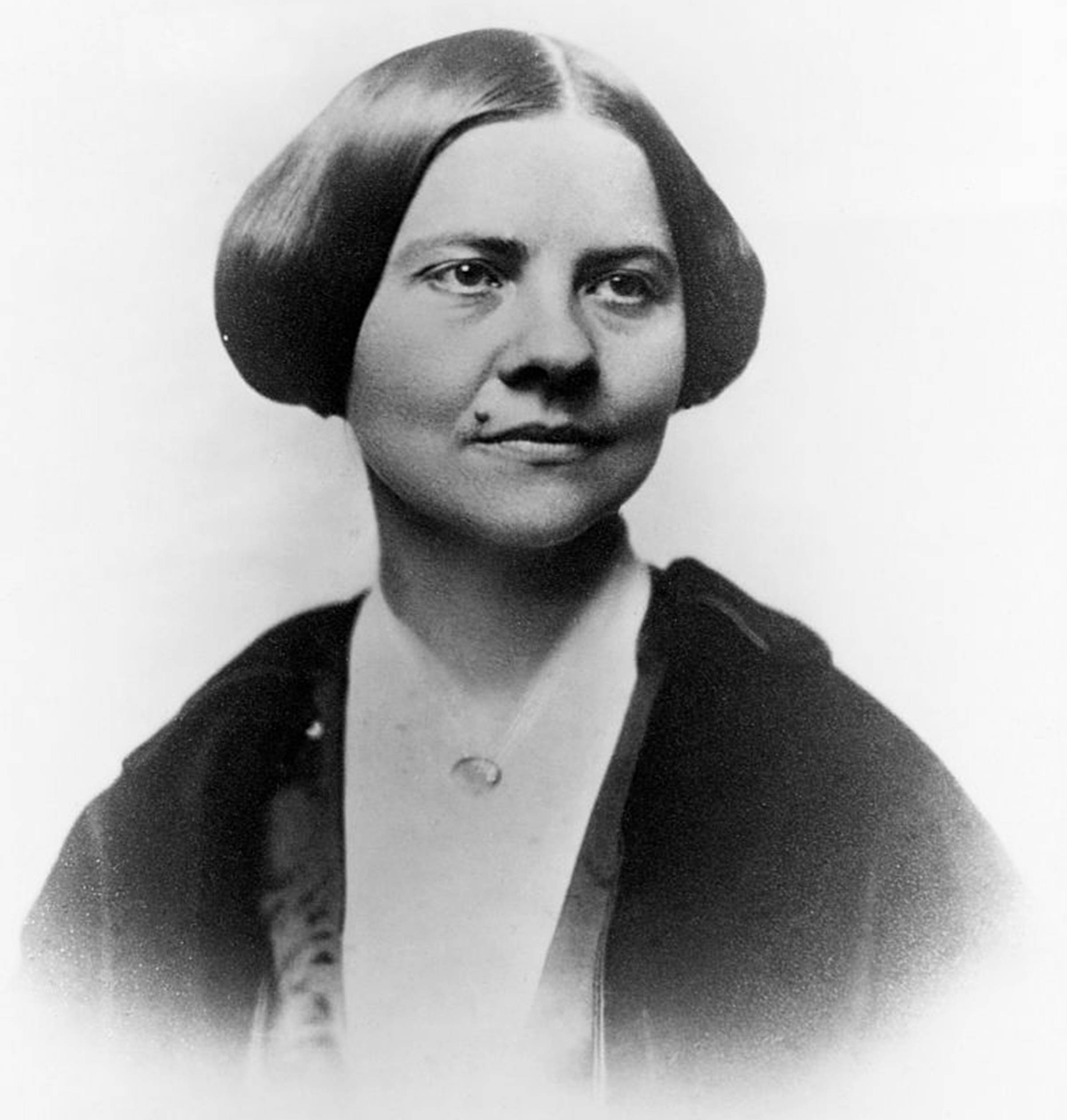 An undated photo of abolitionist and women's rights activist Lucy Stone