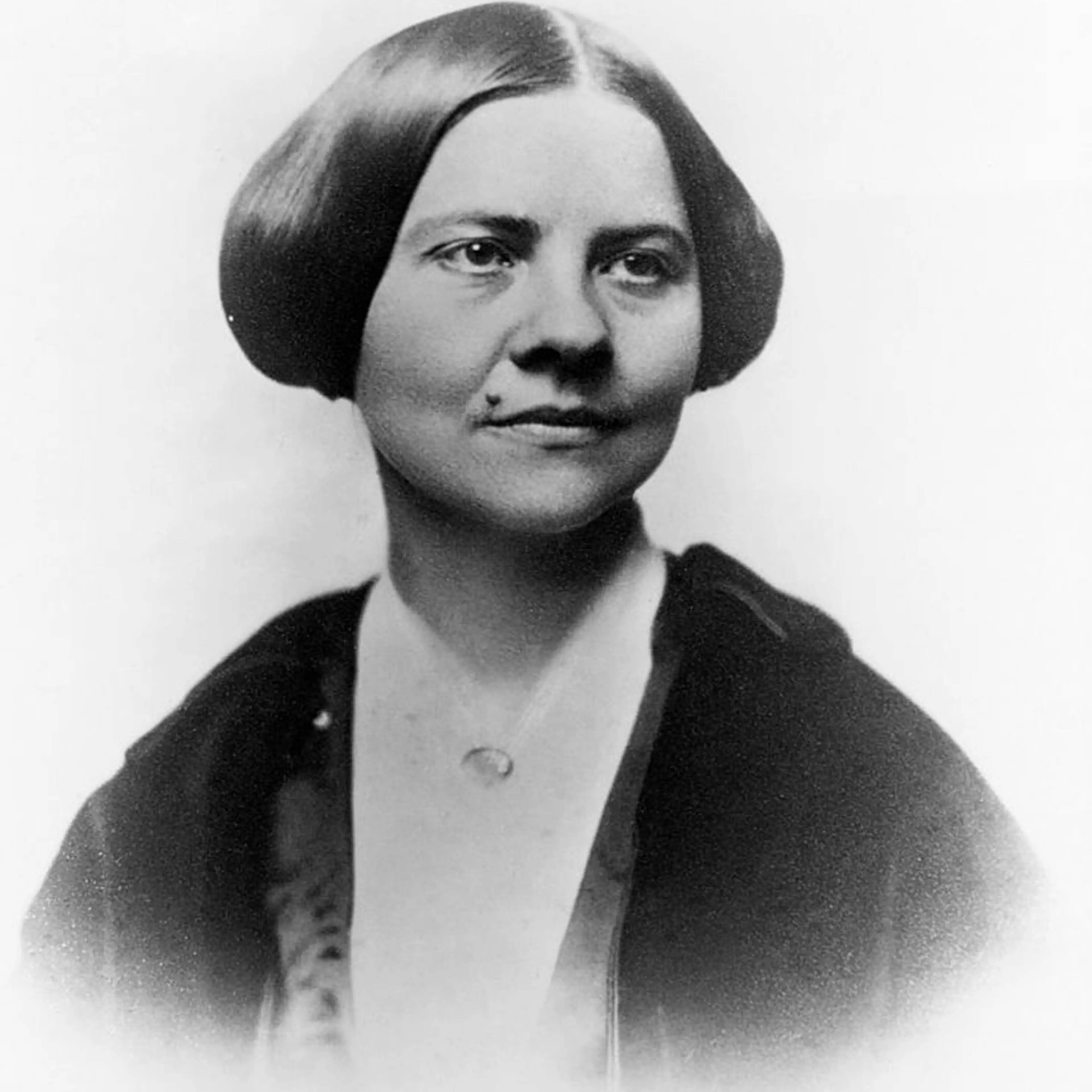An undated photo of abolitionist and women's rights activist Lucy Stone