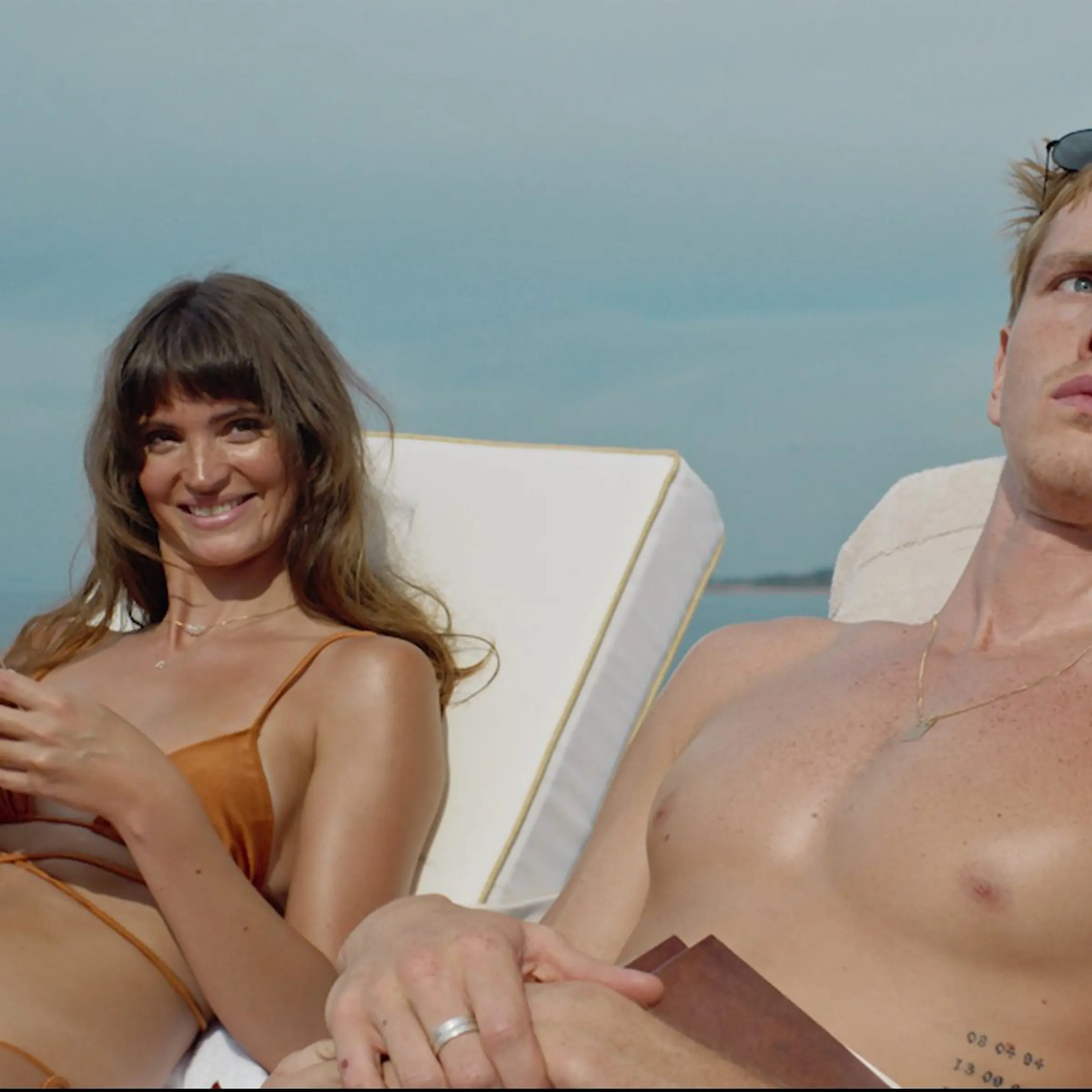 Charlbi Dean and Harris Dickinson