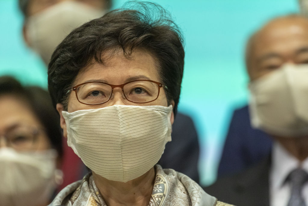 Hong Kong Chief Executive Carrie Lam Holds News Conference