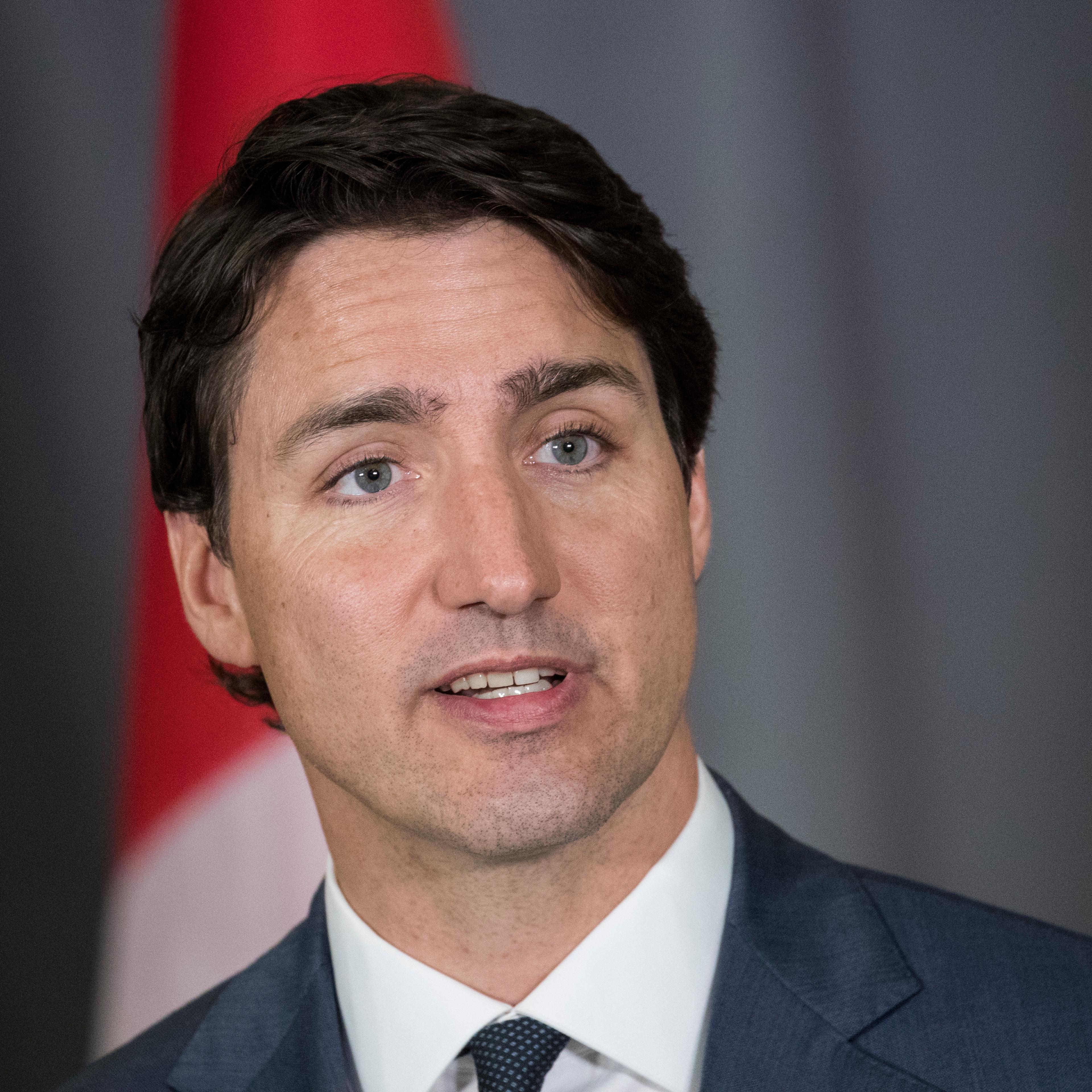 Canadian Prime Minister Justin Trudeau Speaks At The Canadian Consulate In New York