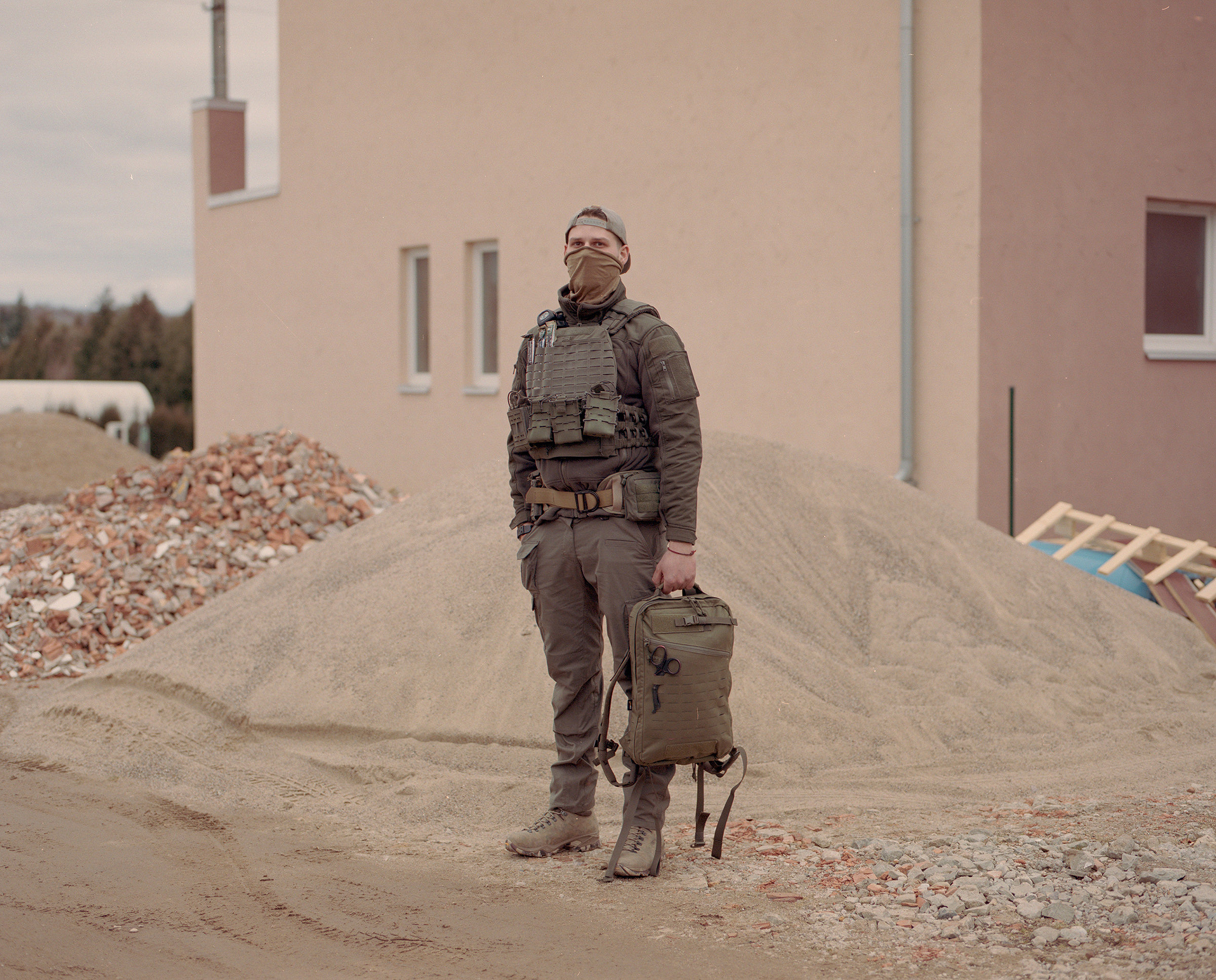 Mindaugas Jurkus, a 22-year-old who signed up to defend Ukraine in Kaunas, Lithuania, on March 4.