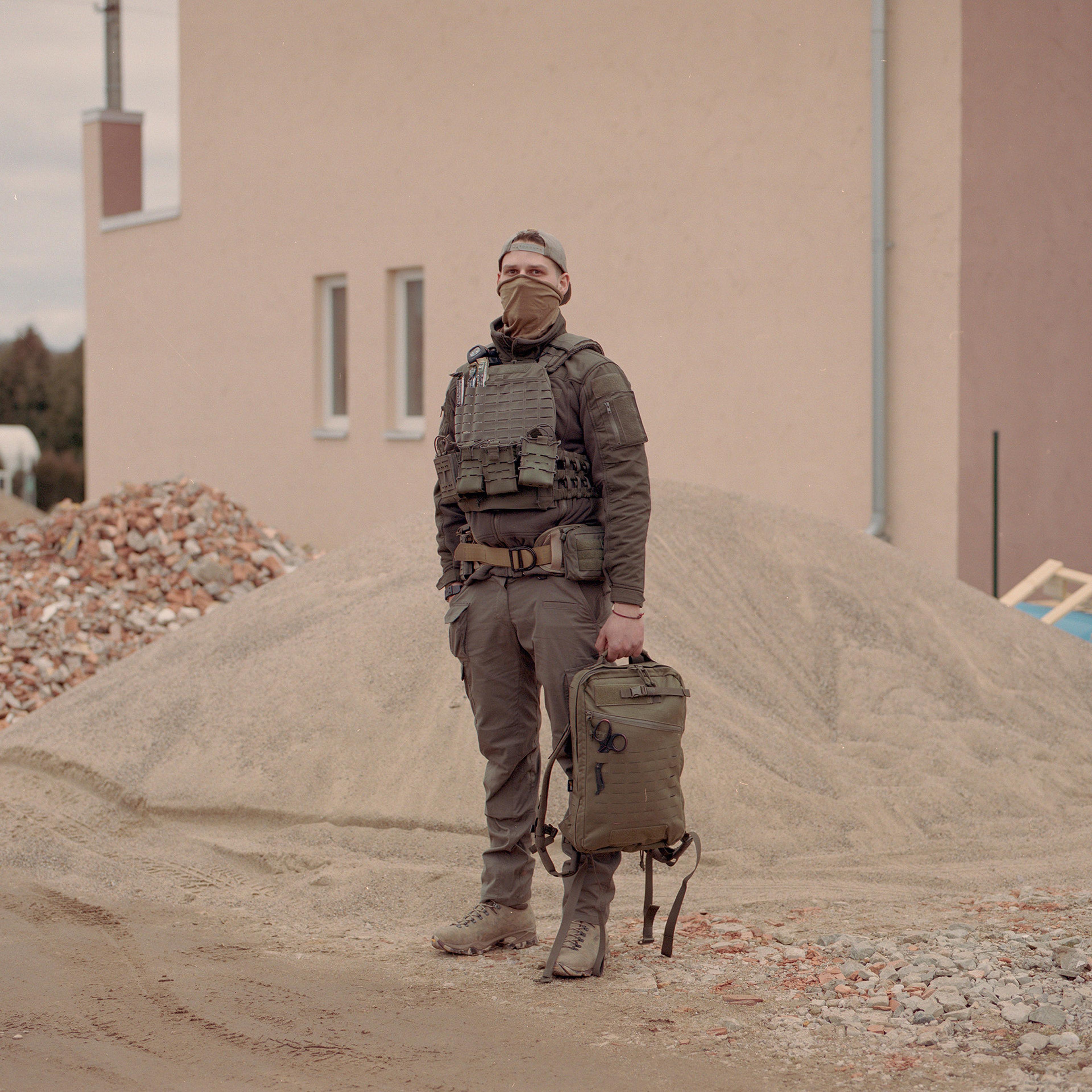 Mindaugas Jurkus, a 22-year-old who signed up to defend Ukraine in Kaunas, Lithuania, on March 4.