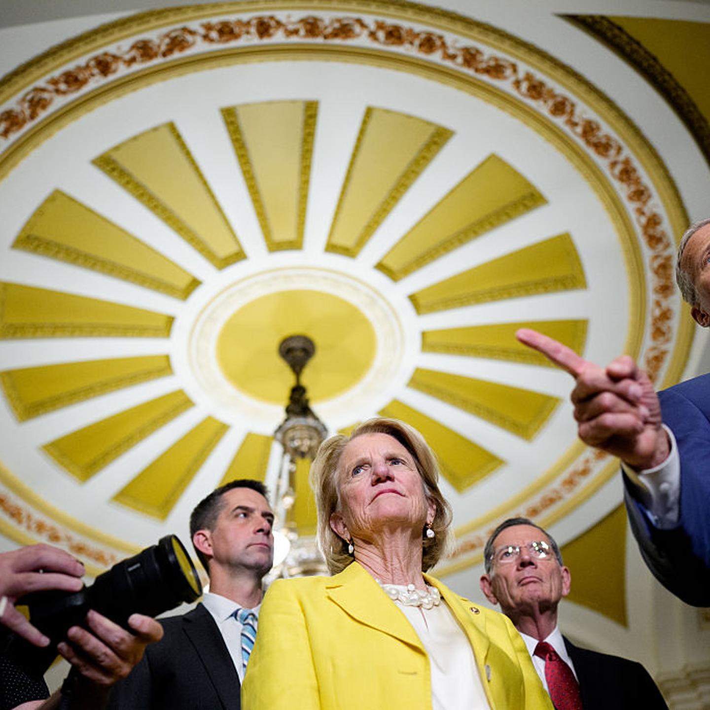 Senators Meet On Capitol Hill For Weekly Policy Luncheons