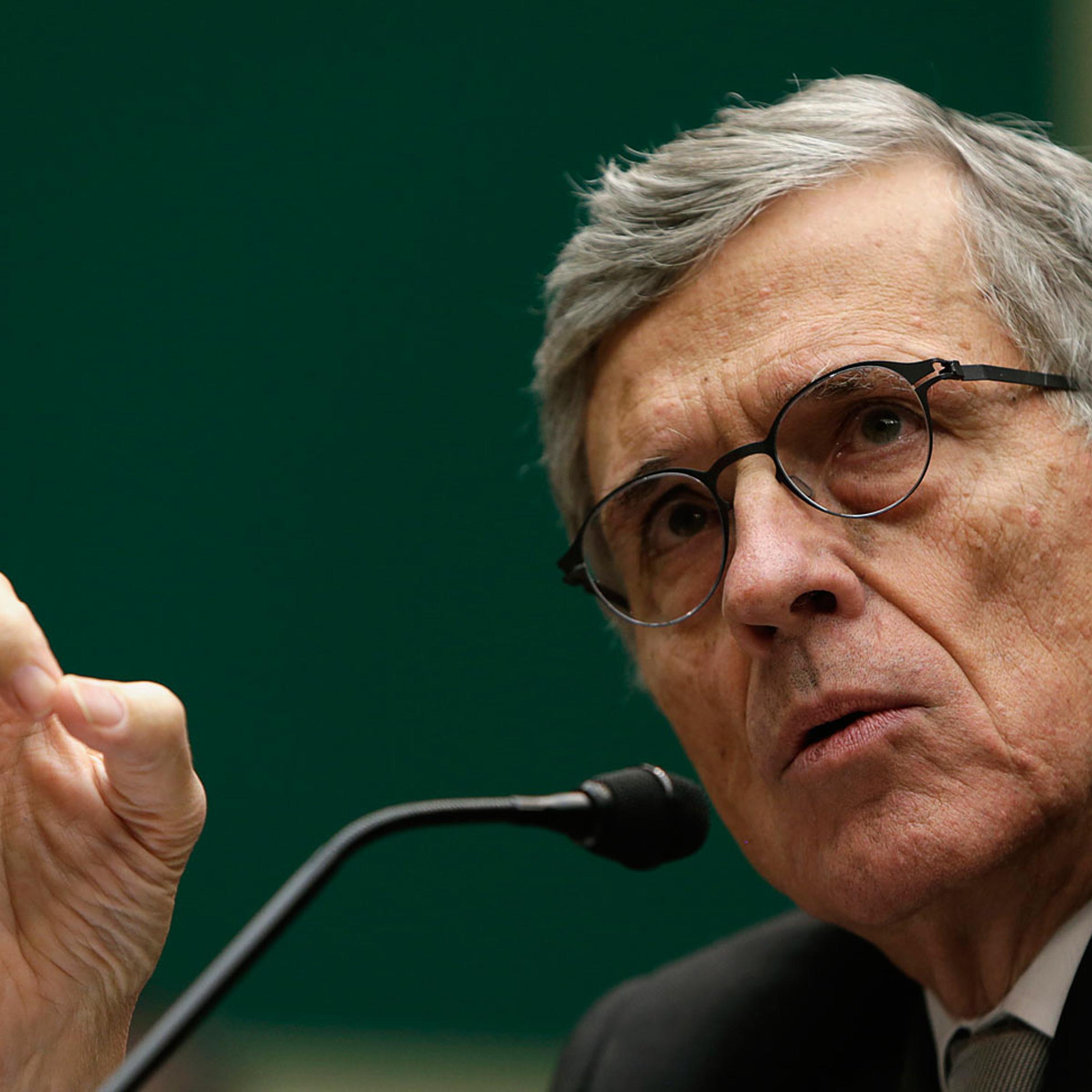 FCC Chairman Tom Wheeler testifies before the House Communications and Technology panel on Capitol Hill in Washington