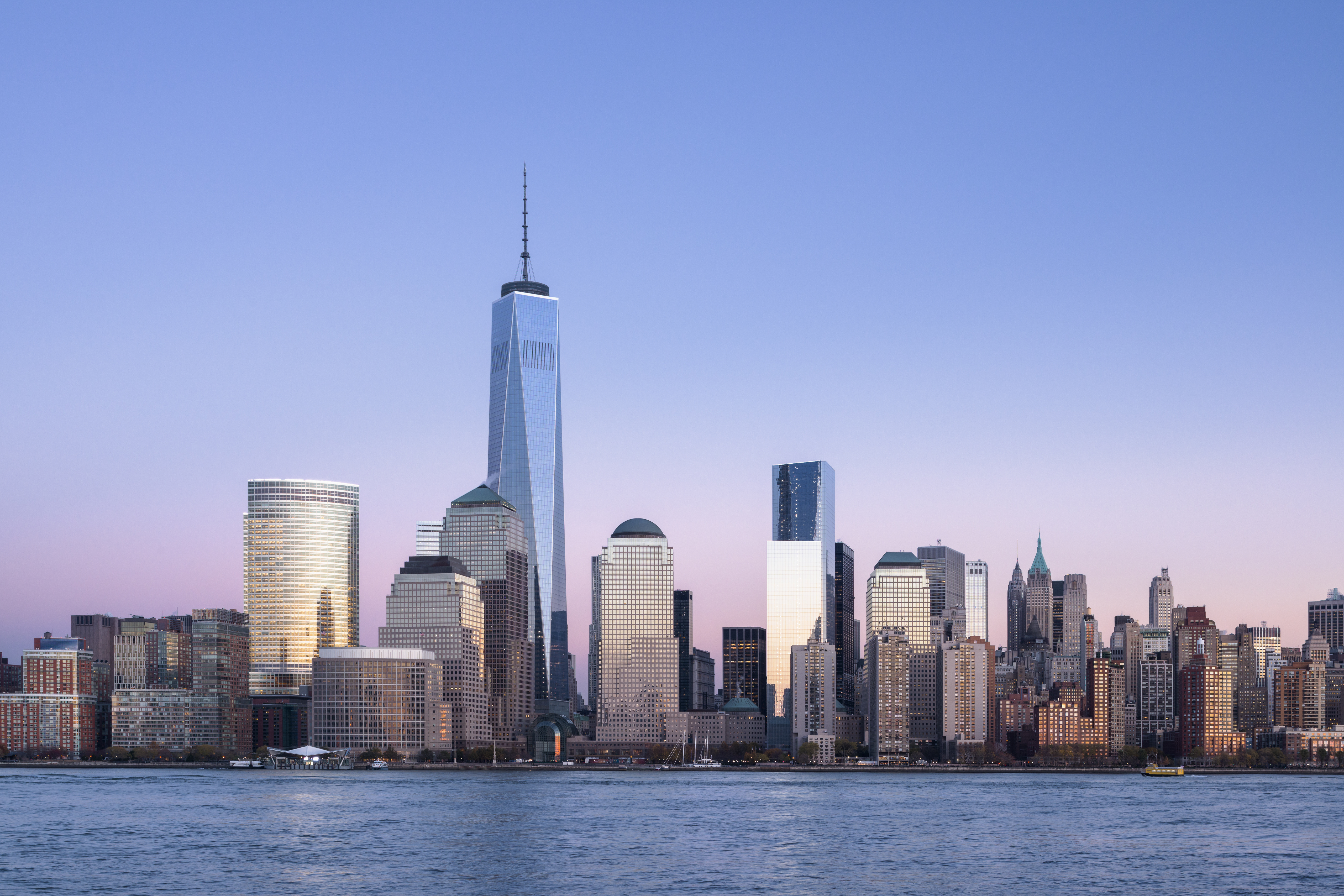 World Trade Center at dusk