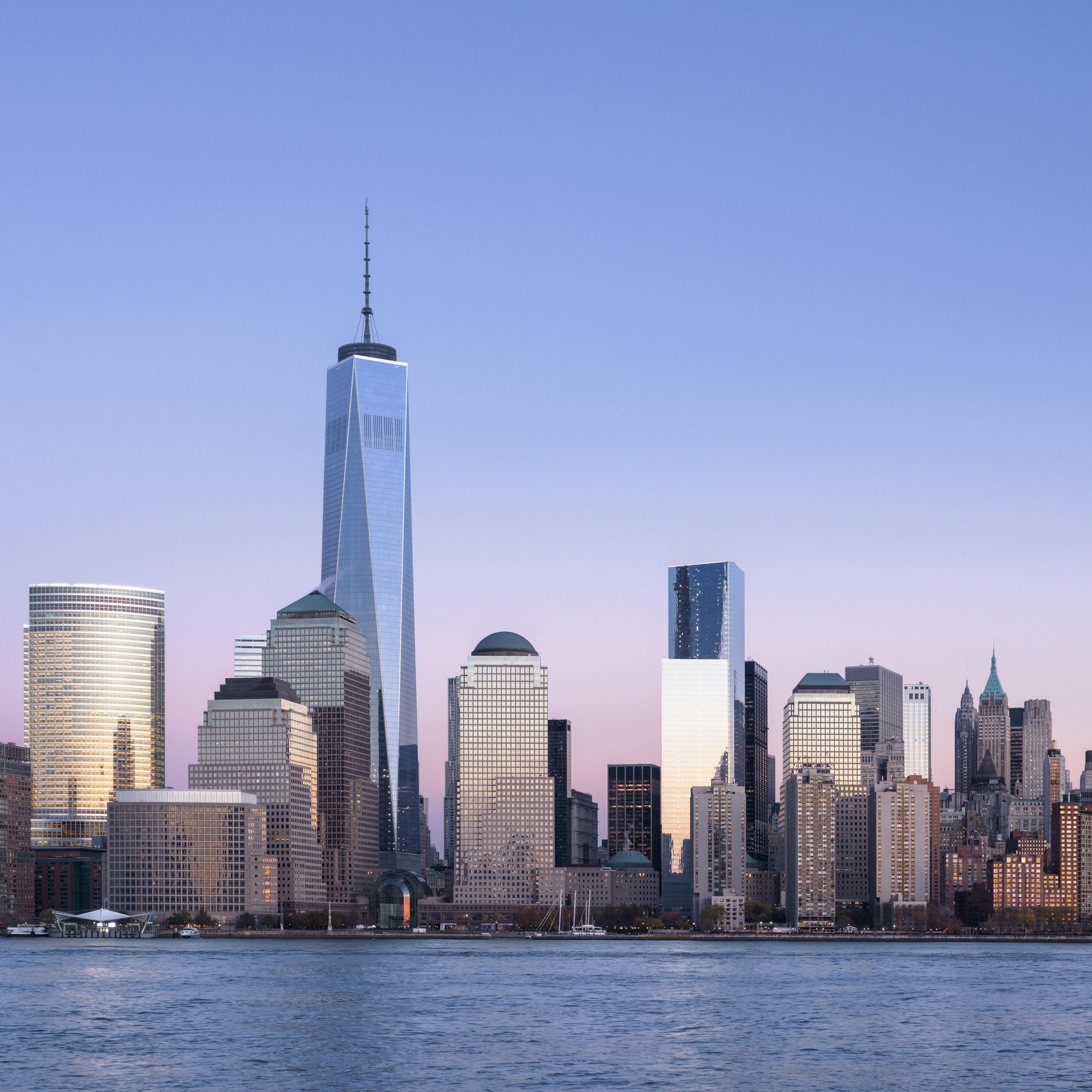 World Trade Center at dusk