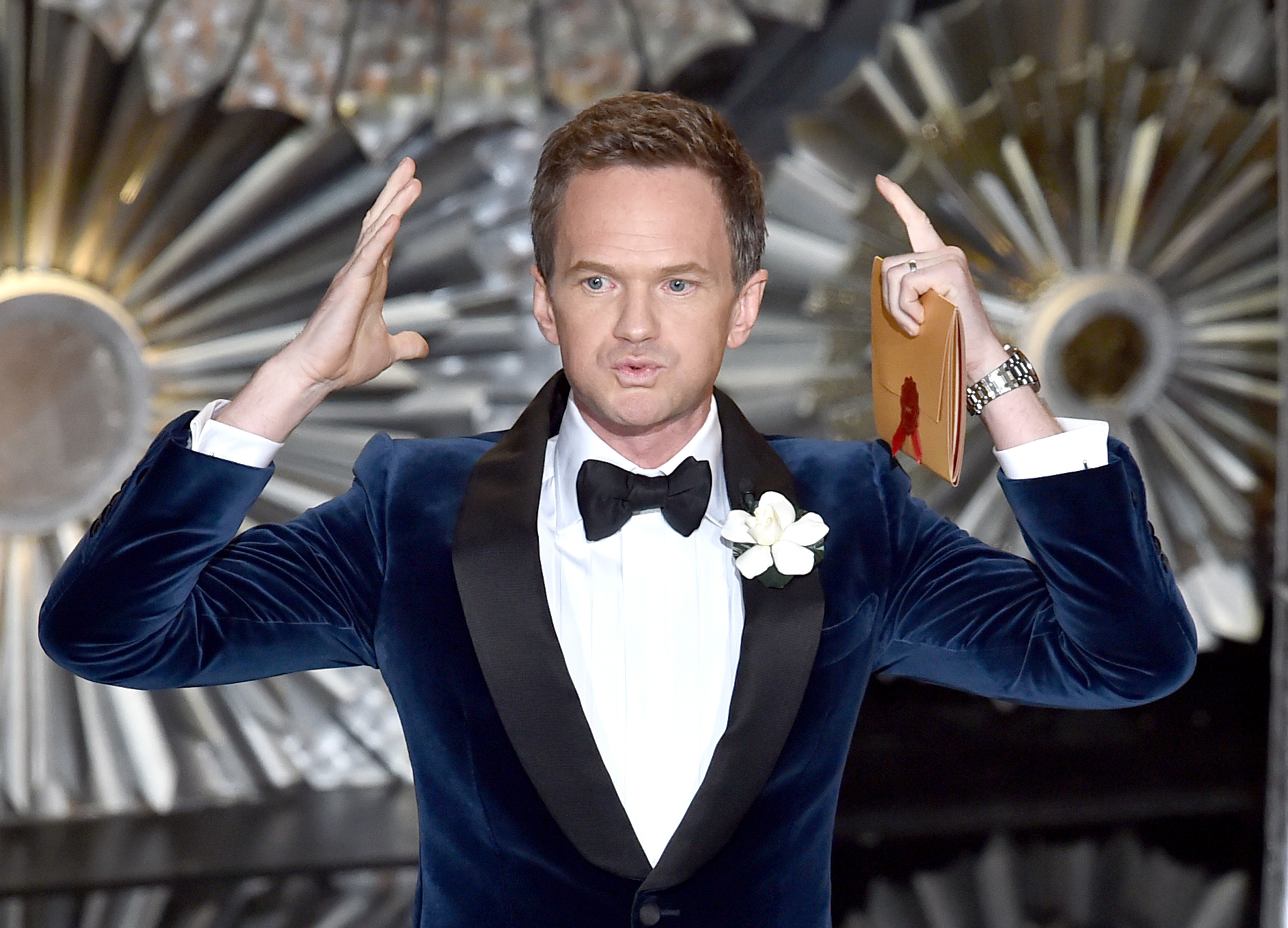 onstage during the 87th Annual Academy Awards at Dolby Theatre on February 22, 2015 in Hollywood, California.